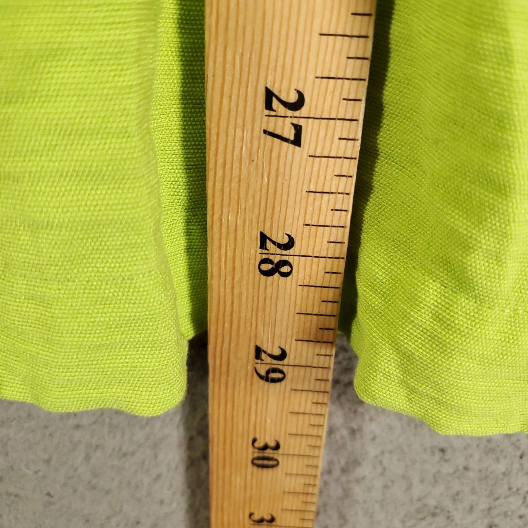 Vintage Ali Miles Button Up Womens XL Bright Green Button Up Tunic Top Size XL / US 12-14 / IT 48-50 - 3 Thumbnail