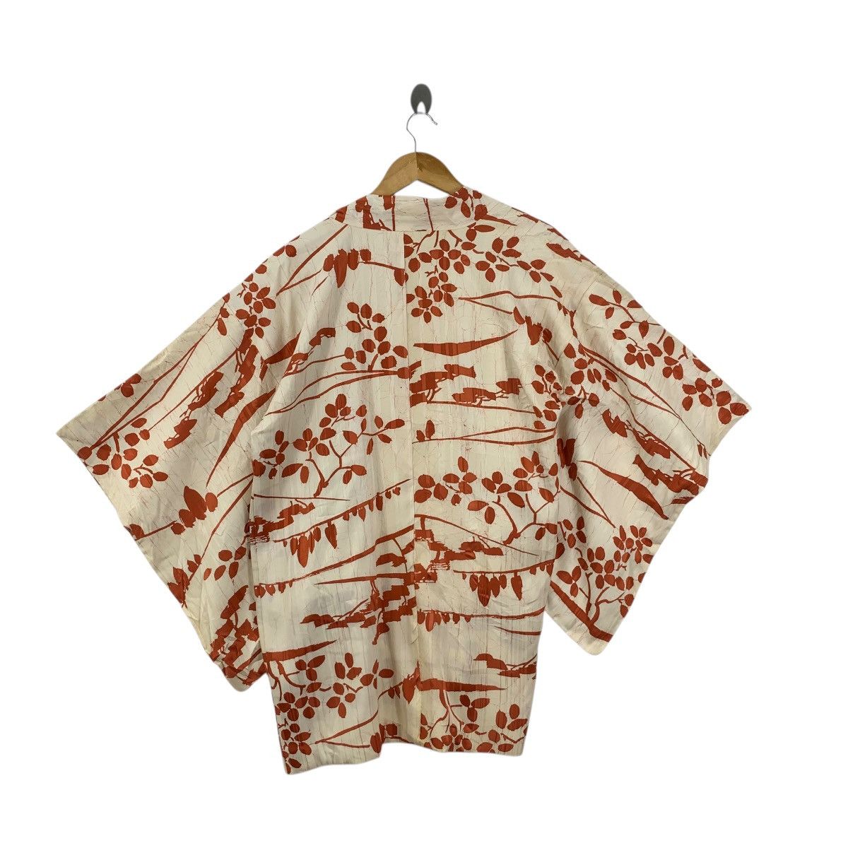 Vintage Vintage 70s KIMONO JAPAN HAORI Over Print Floral Traditiona Size XXL / US 16-18 / IT 52-54 - 7 Thumbnail