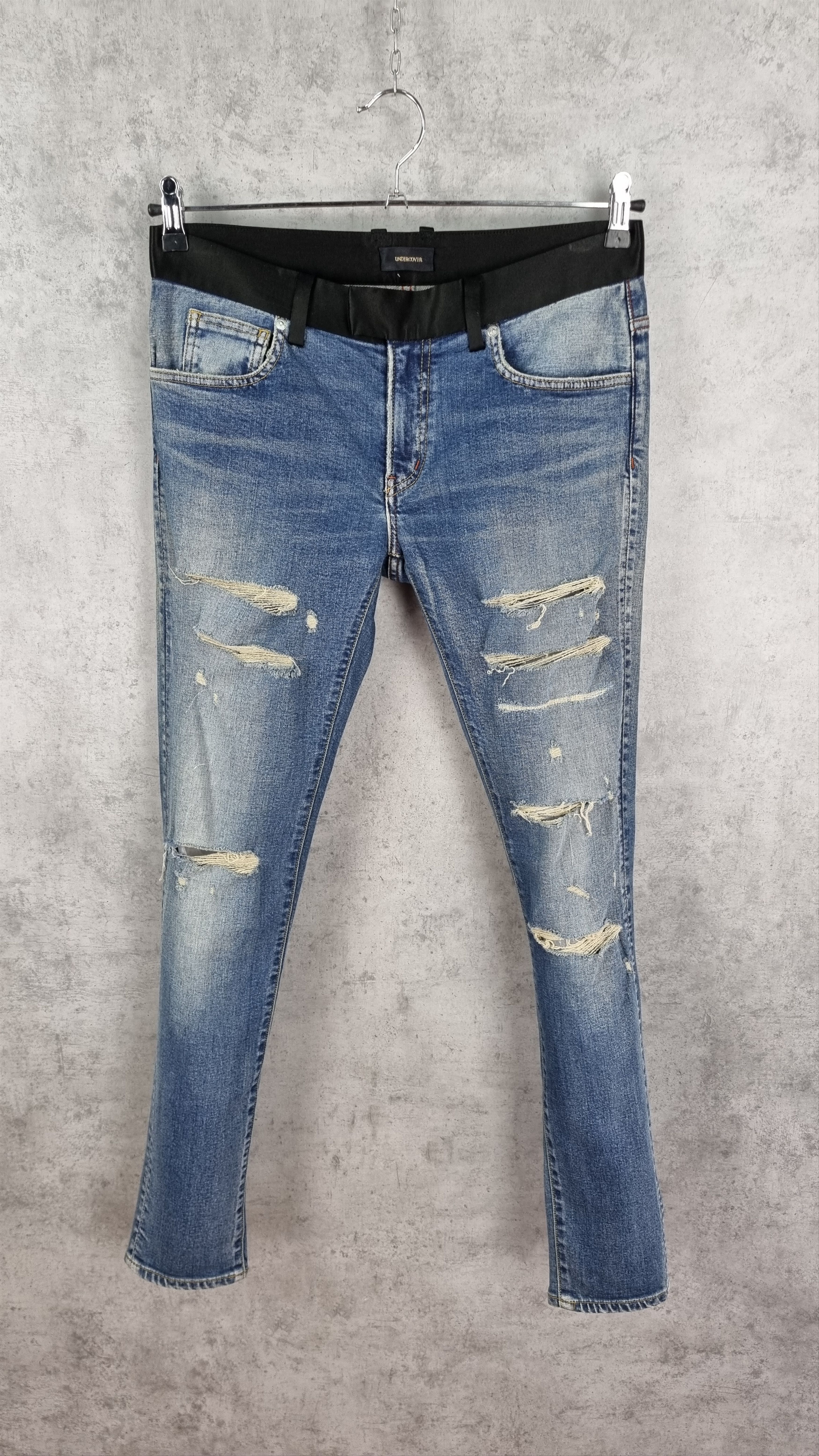 Undercover Satin Waist Silk Cotton Undercover Skinny Jeans Size US 28 / EU 44 - 2 Thumbnail