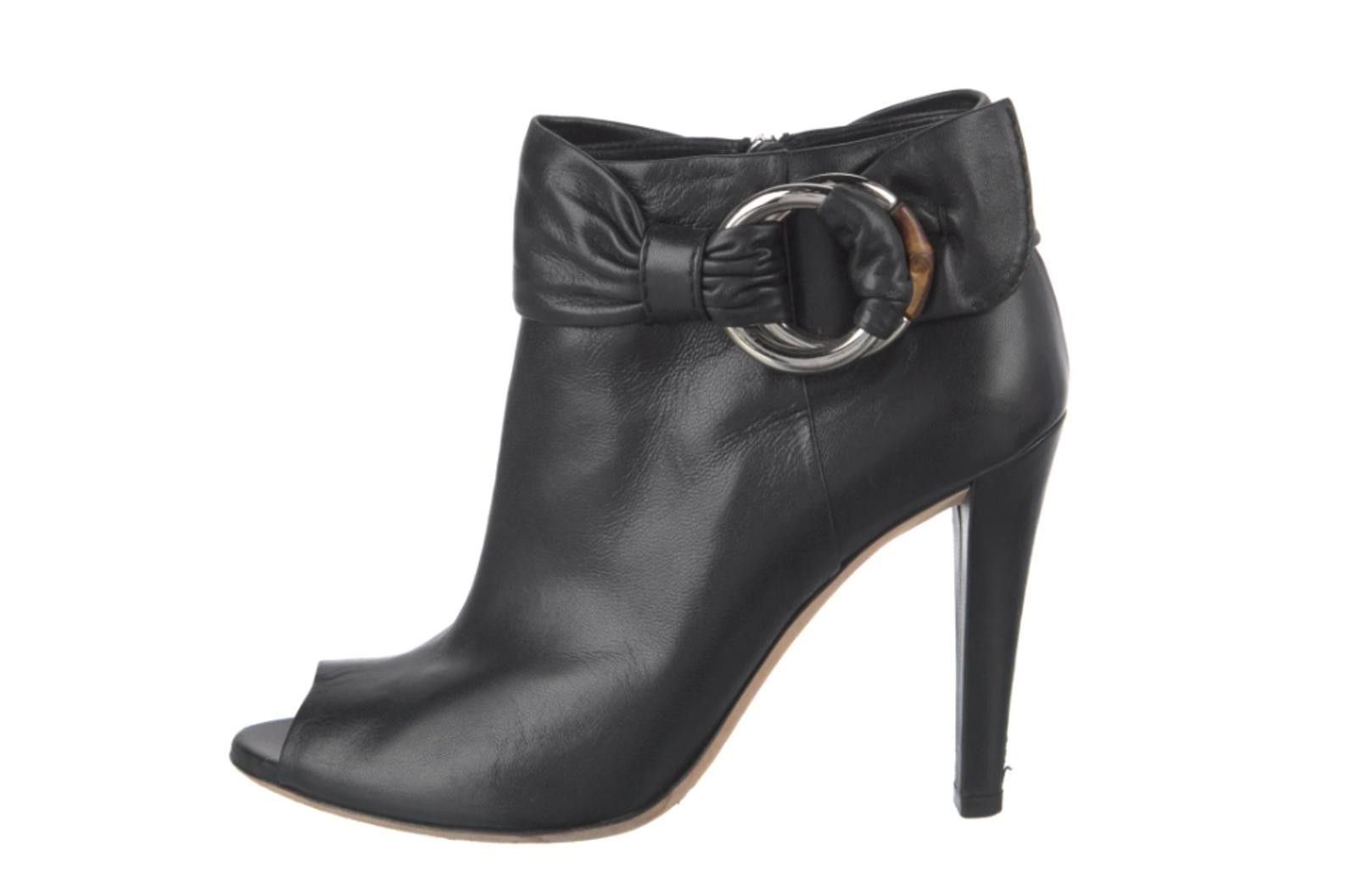 Gucci Gucci Hasler Horsebit Accent Leather Boots, Sz IT36 US5 Size US 5 / IT 35 - 1 Thumbnail