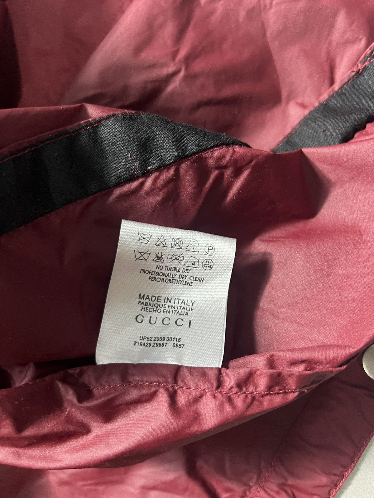Gucci Gucci - Tom Ford - Maroon Windbreaker Size US M / EU 48-50 / 2 - 10 Thumbnail