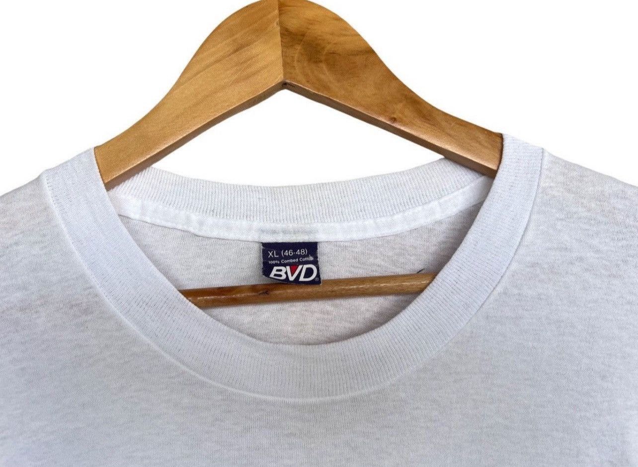 Band Tees × Vintage Vintage 90s BVD Art Tee Vintage White Art Tee Large Size US L / EU 52-54 / 3 - 4 Thumbnail
