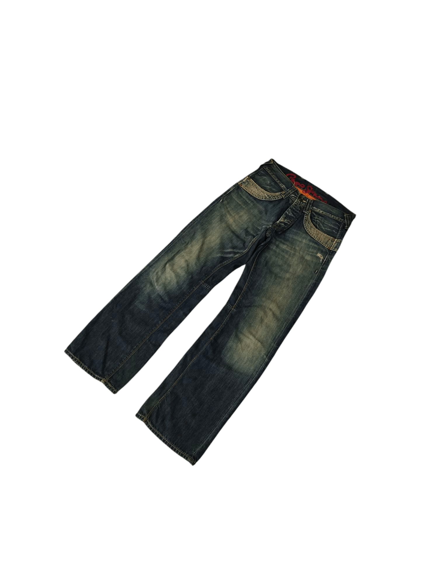 Pepe Jeans Loose Jeans Pepe Jeans Clawmark Distress Faded Wide Leg Size US 31 - 2 Thumbnail