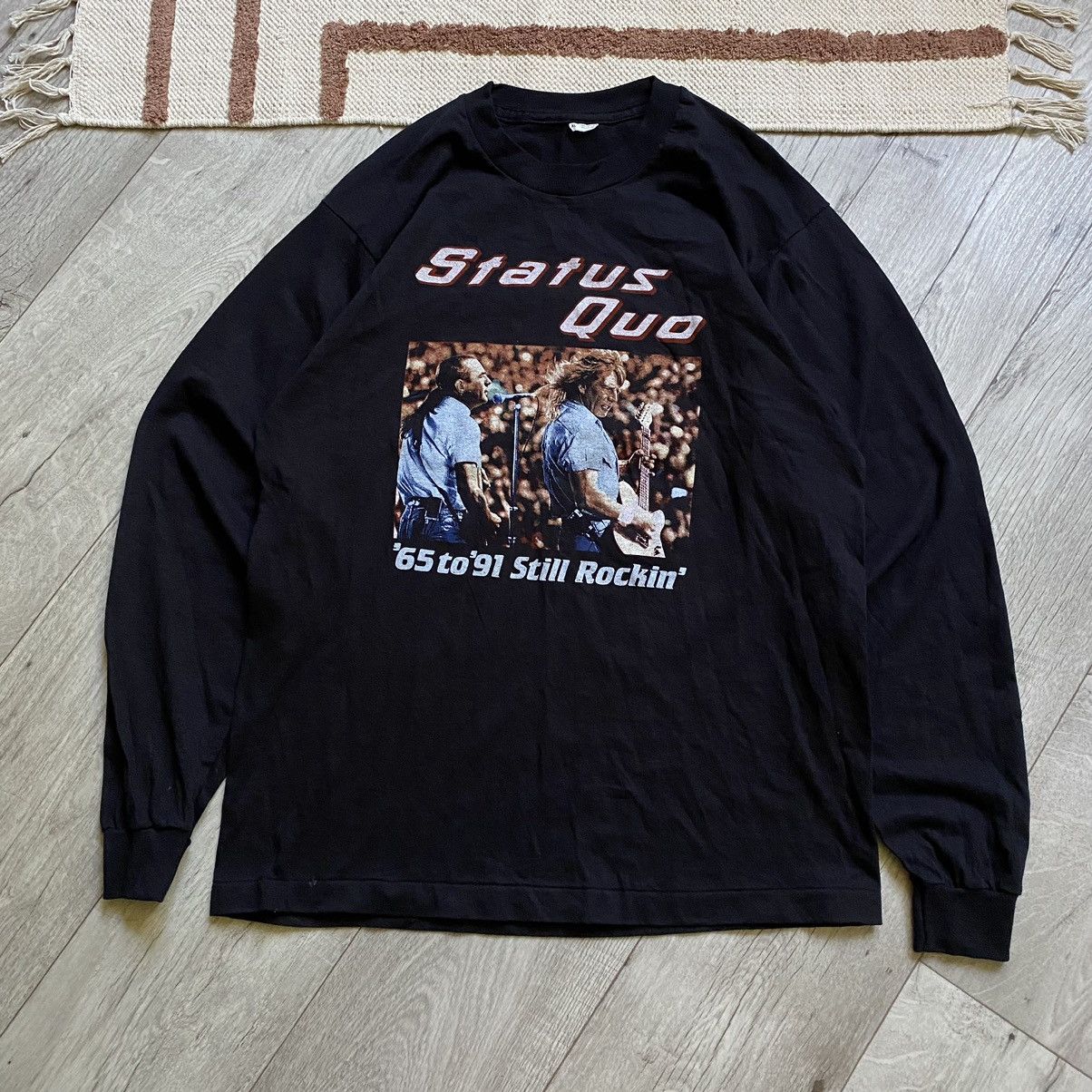 Band Tees VINTAGE STATUS QUO STILL ROCKIN TOUR 91-92 LONG SLEEVE Size US XL / EU 56 / 4 - 1 Thumbnail