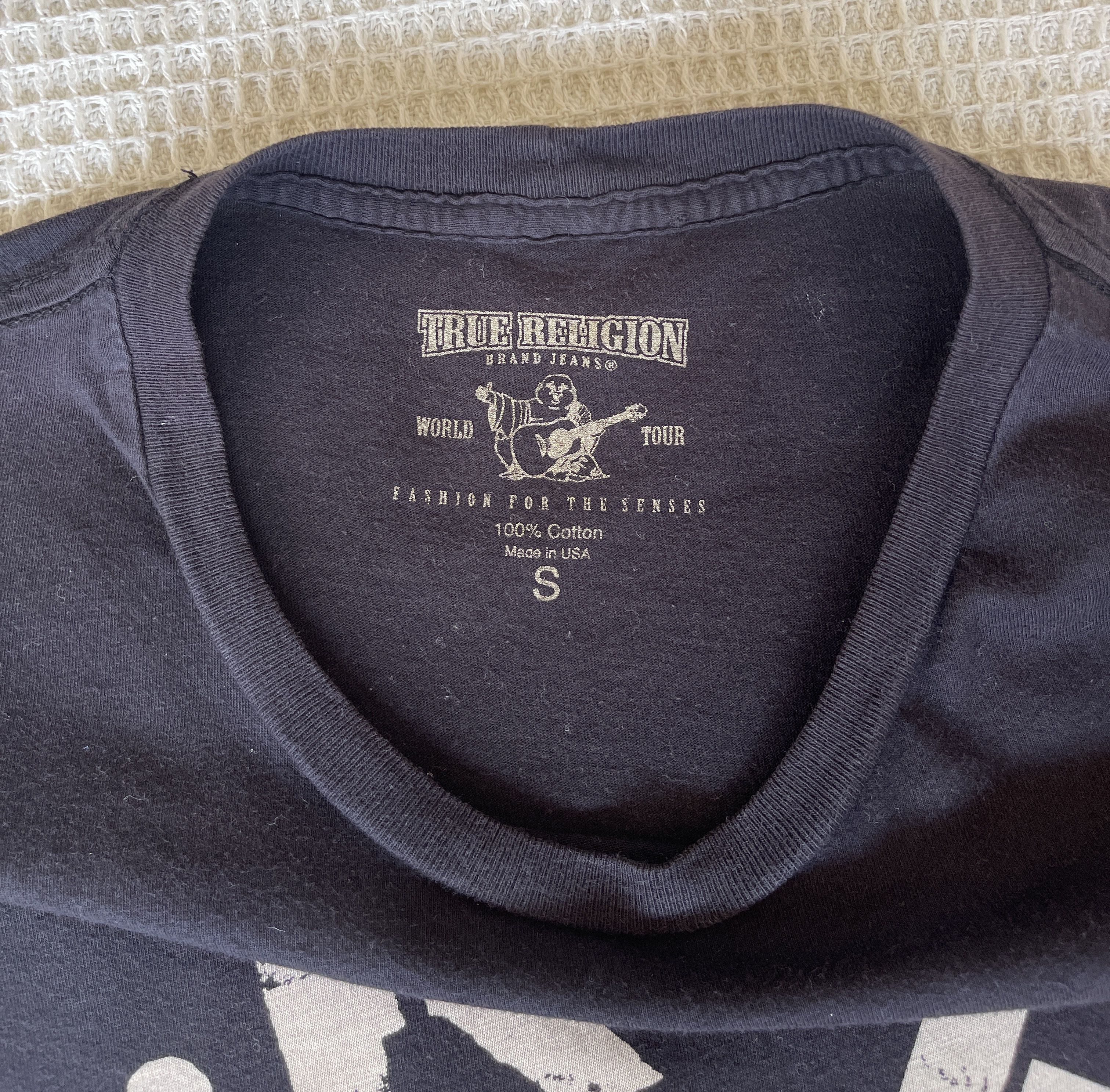 True Religion Vintage🔥True Religion🔥Big Logo Skull Crew Neck Thrashed Tee Size US S / EU 44-46 / 1 - 13 Thumbnail
