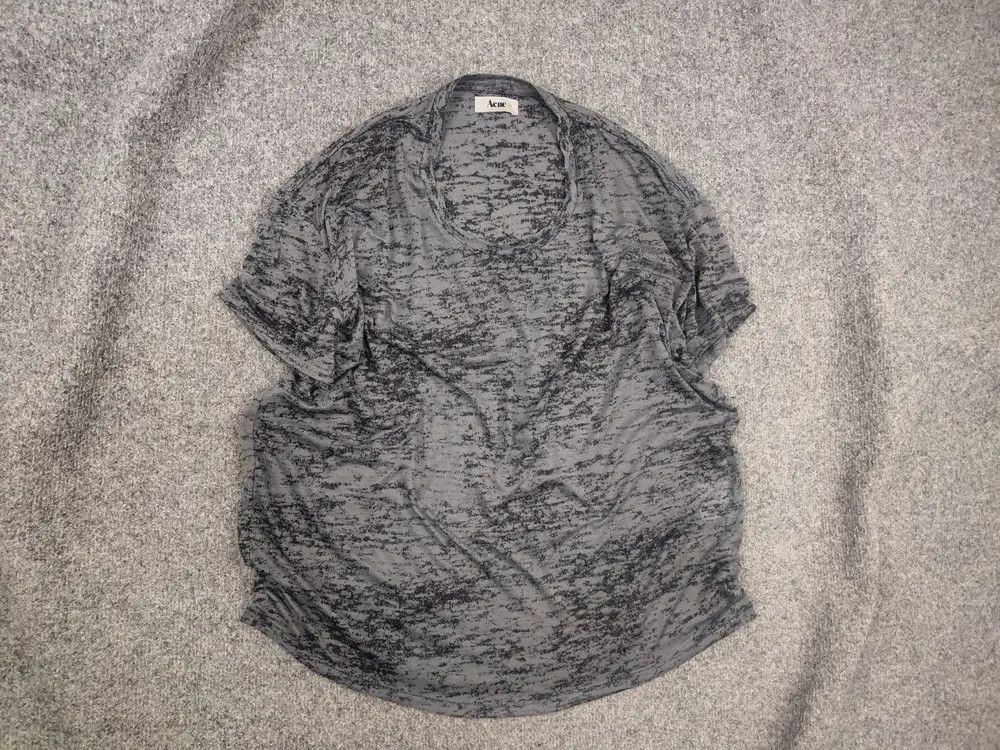 Acne Studios Vintage AW10 Acne Studio Bay Burnout T-shirt graphite Gray Size US L / EU 52-54 / 3 - 2 Thumbnail