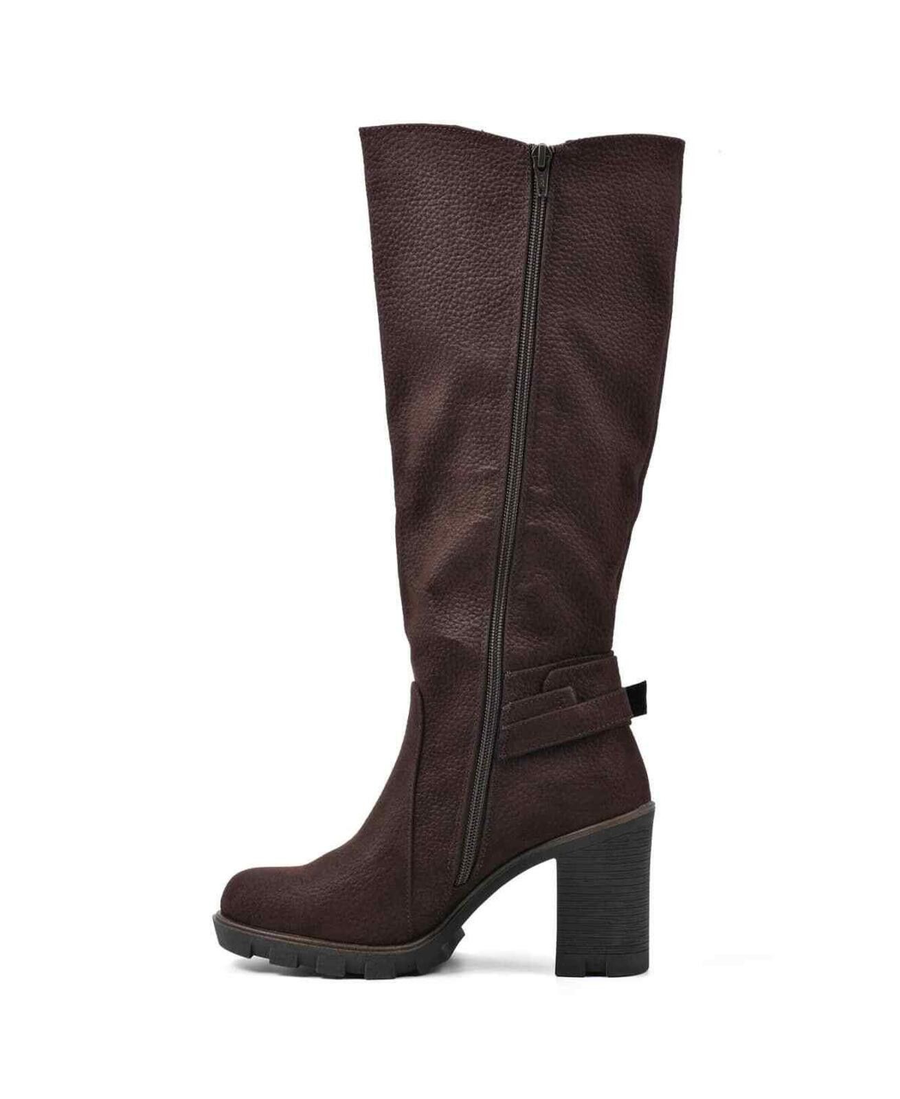 White Mountaineering White Mountain Women's Berlin Tall Shaft Boots - 5 - Brown Size US 5 / IT 35 - 2 Thumbnail