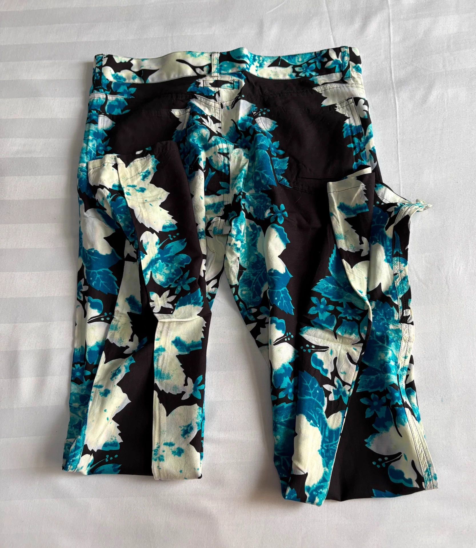 Jean Paul Gaultier Jean Paul Gaultier Vintage Flower Paneled Trousers Size 29" - 9 Thumbnail