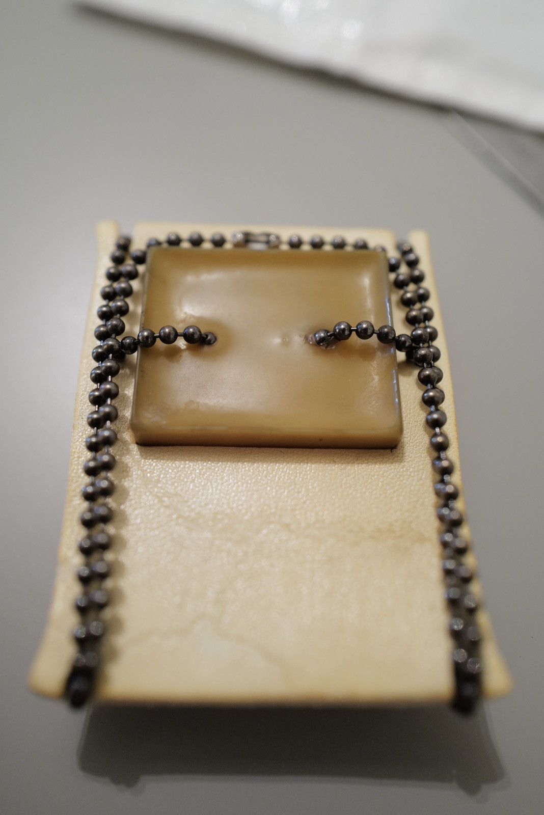 Carol Christian Poell CCP Silver Chain Rubber Block Necklace MM2544-IN Size ONE SIZE - 8 Thumbnail