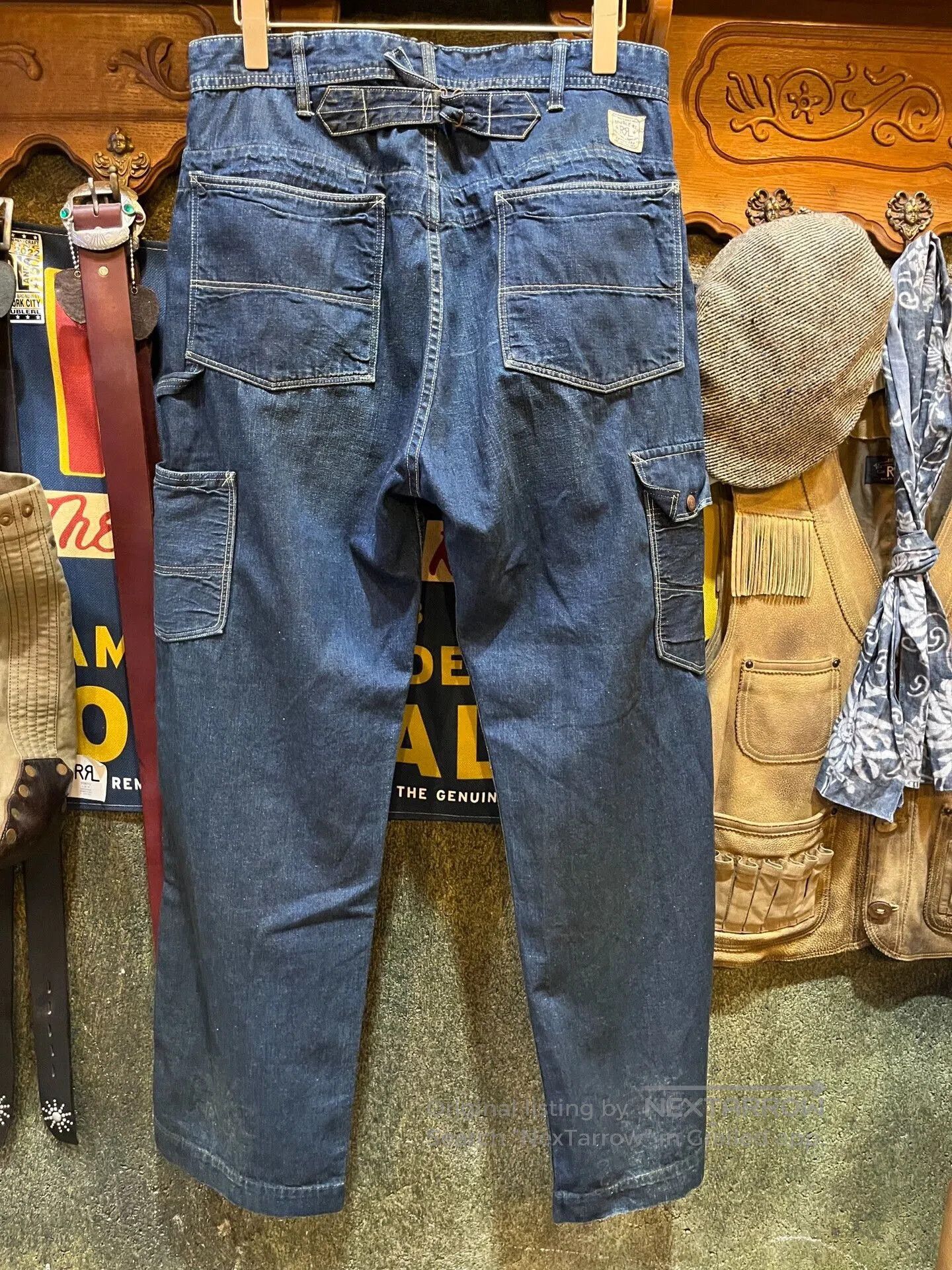 RRL Ralph Lauren vintage rrl blue dye work pants. Size US 33 - 2 Thumbnail