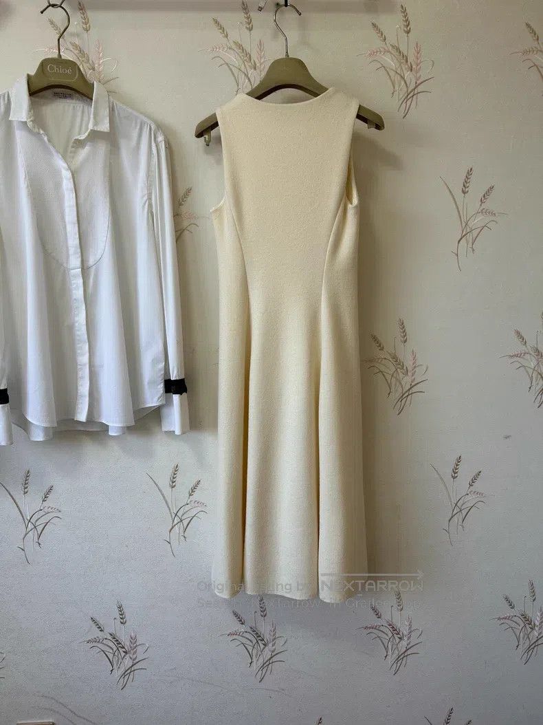 The Row The Row New cream wool dress Size XS / US 0-2 / IT 36-38 - 3 Thumbnail