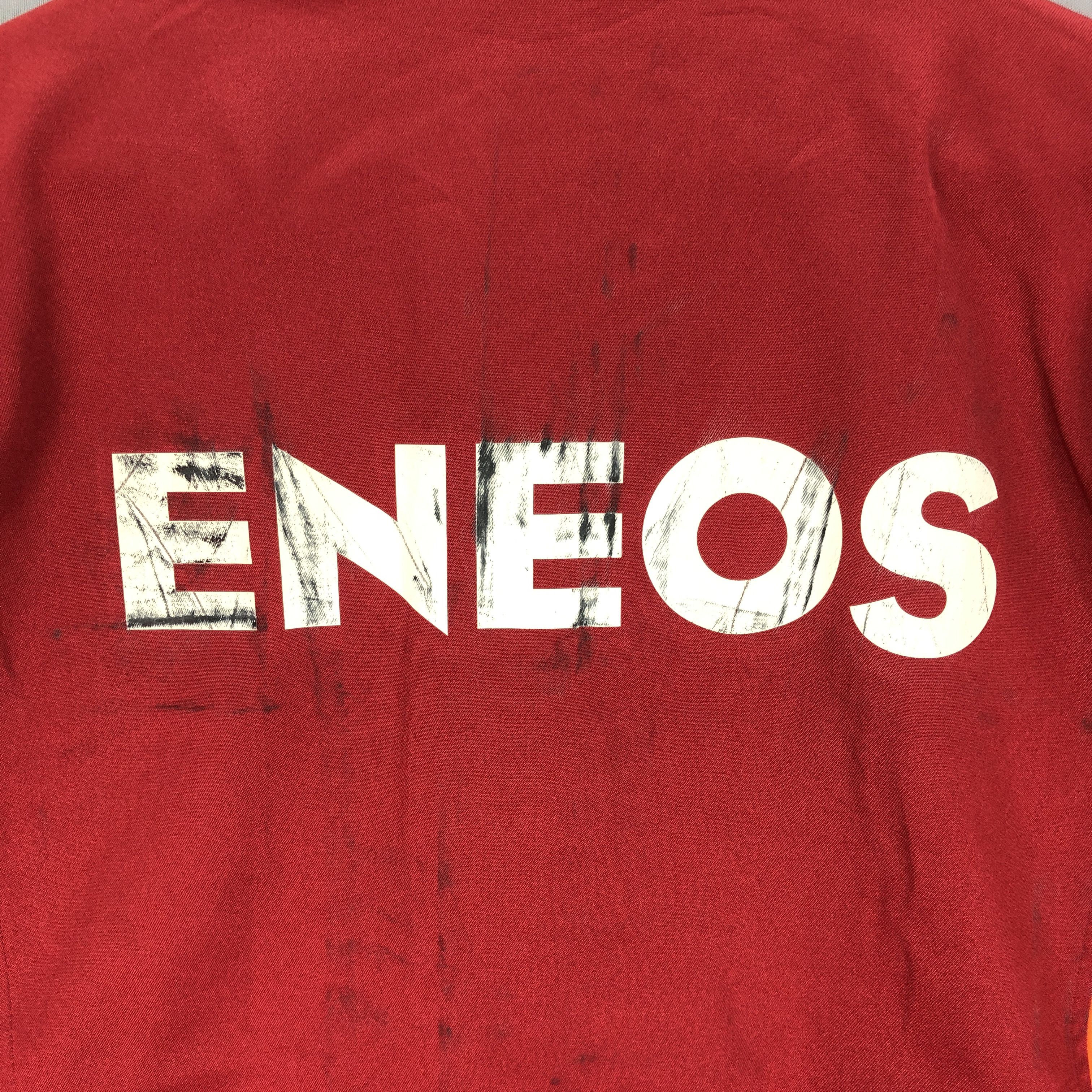Japanese Brand × Vintage Vintage Eneos Big Logo Full Zipper Racing Workers Jacket Size US XL / EU 56 / 4 - 5 Thumbnail
