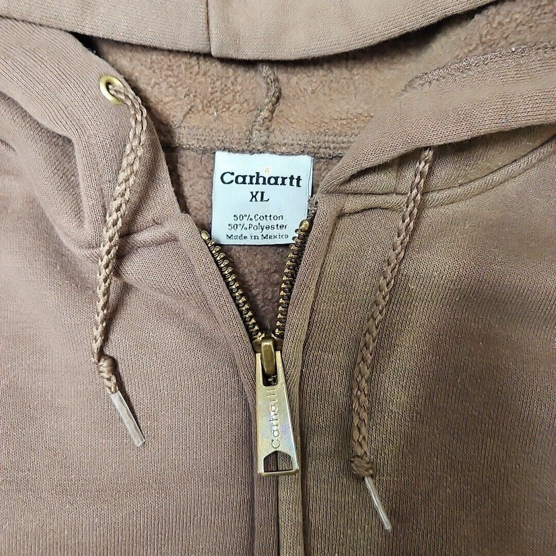 Carhartt Carhartt Distressed Sweatshirt Mens XL Loose Fit Hooded Zip Size US XL / EU 56 / 4 - 6 Thumbnail