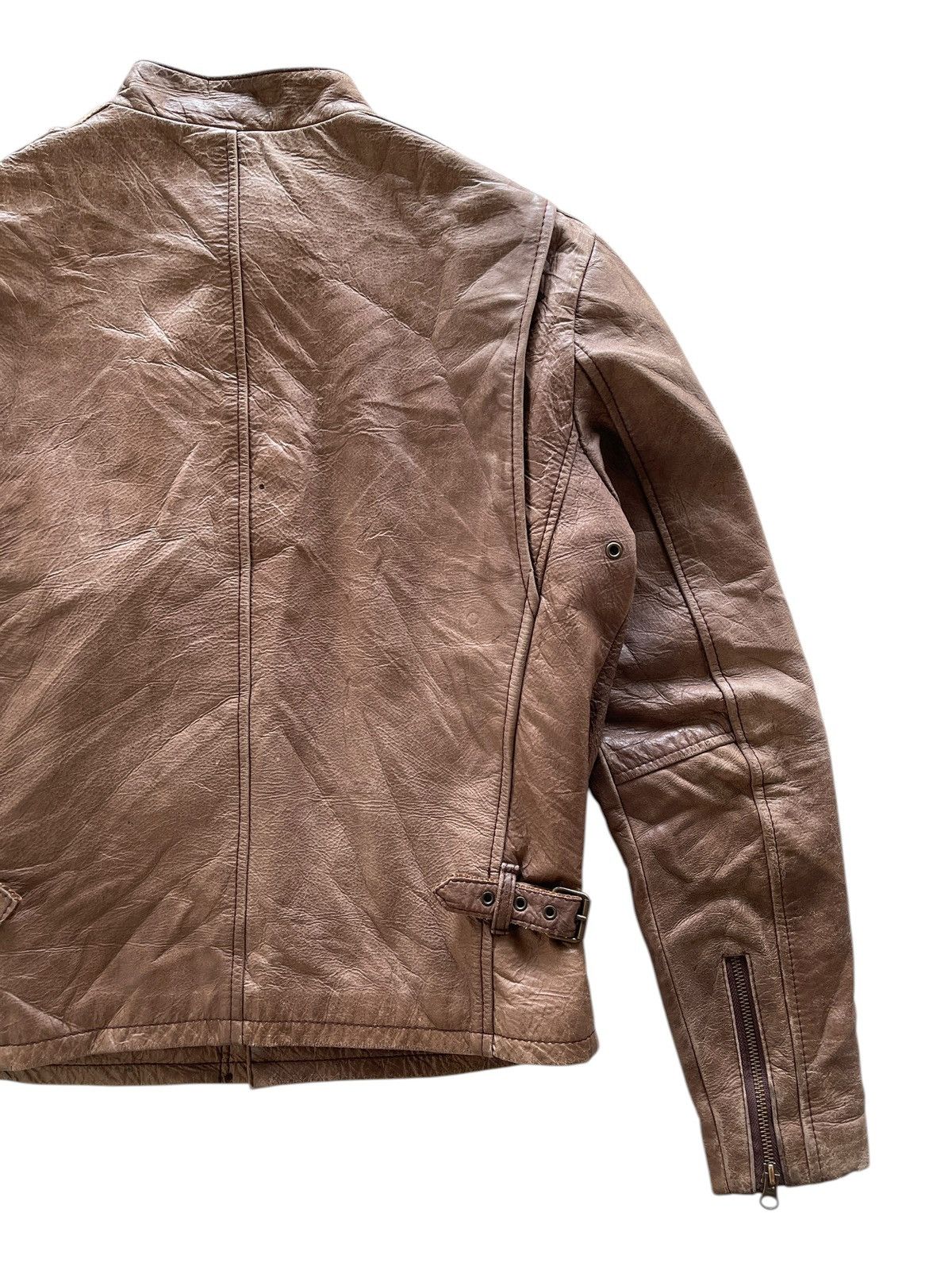 Schott Schott NYC Classic Cafe Racer Leather Jacket Size US M / EU 48-50 / 2 - 8 Thumbnail