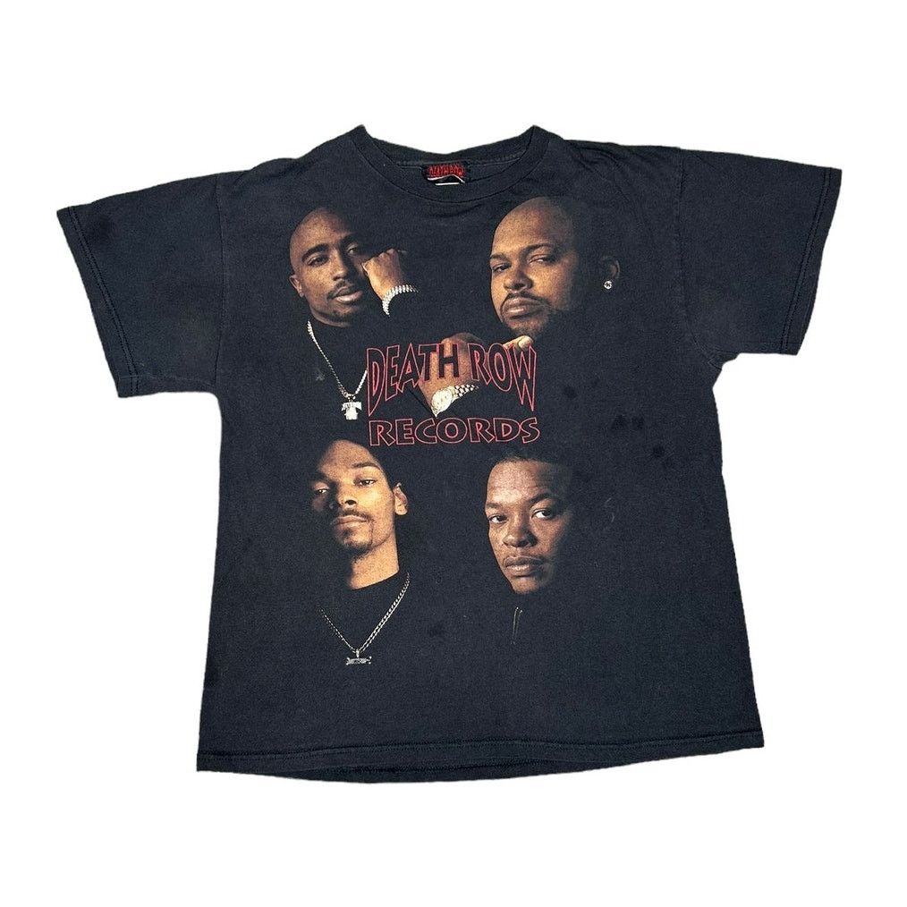 Death Row Records × Rap Tees × Vintage Vintage Death Row Records 2pac Snoop Dogg Dr Dre Rap T-Shirt Size US M / EU 48-50 / 2 - 1 Thumbnail