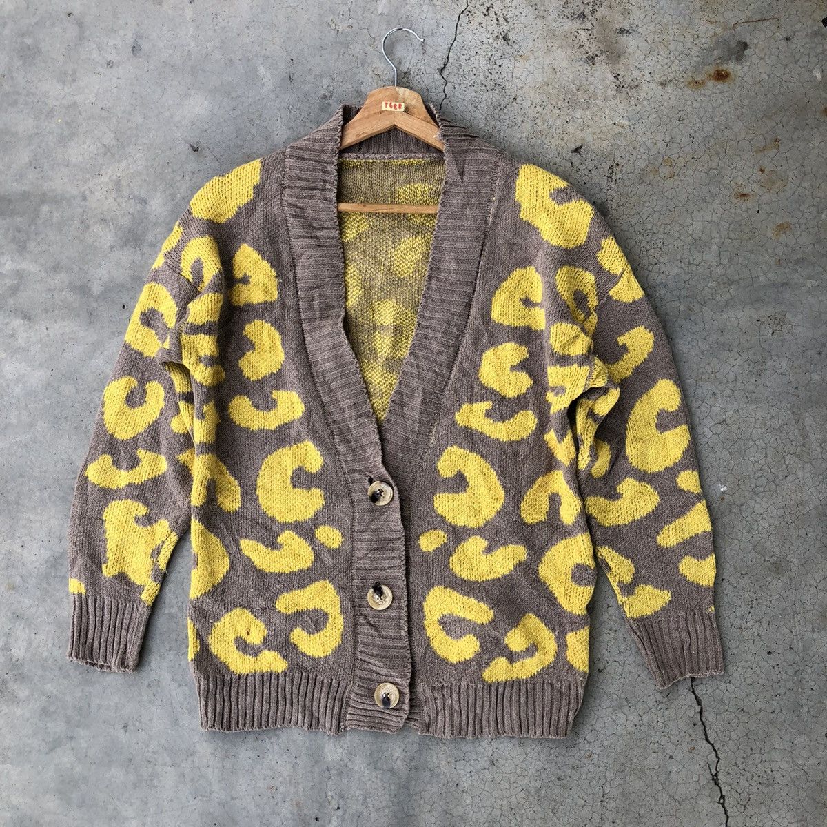 🔴Vintage Cardigan Leopard Pullover/Jumper Knit Pattern