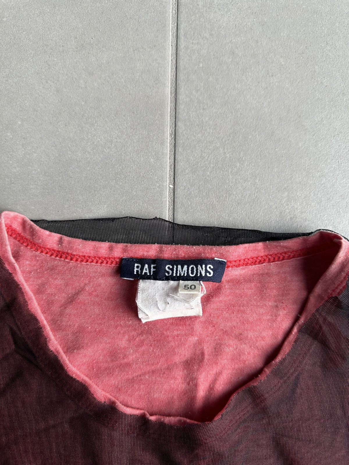 Raf Simons Raf Simons SS1998 “Black Palms” Double Layered mesh tank top Size US M / EU 48-50 / 2 - 8 Thumbnail