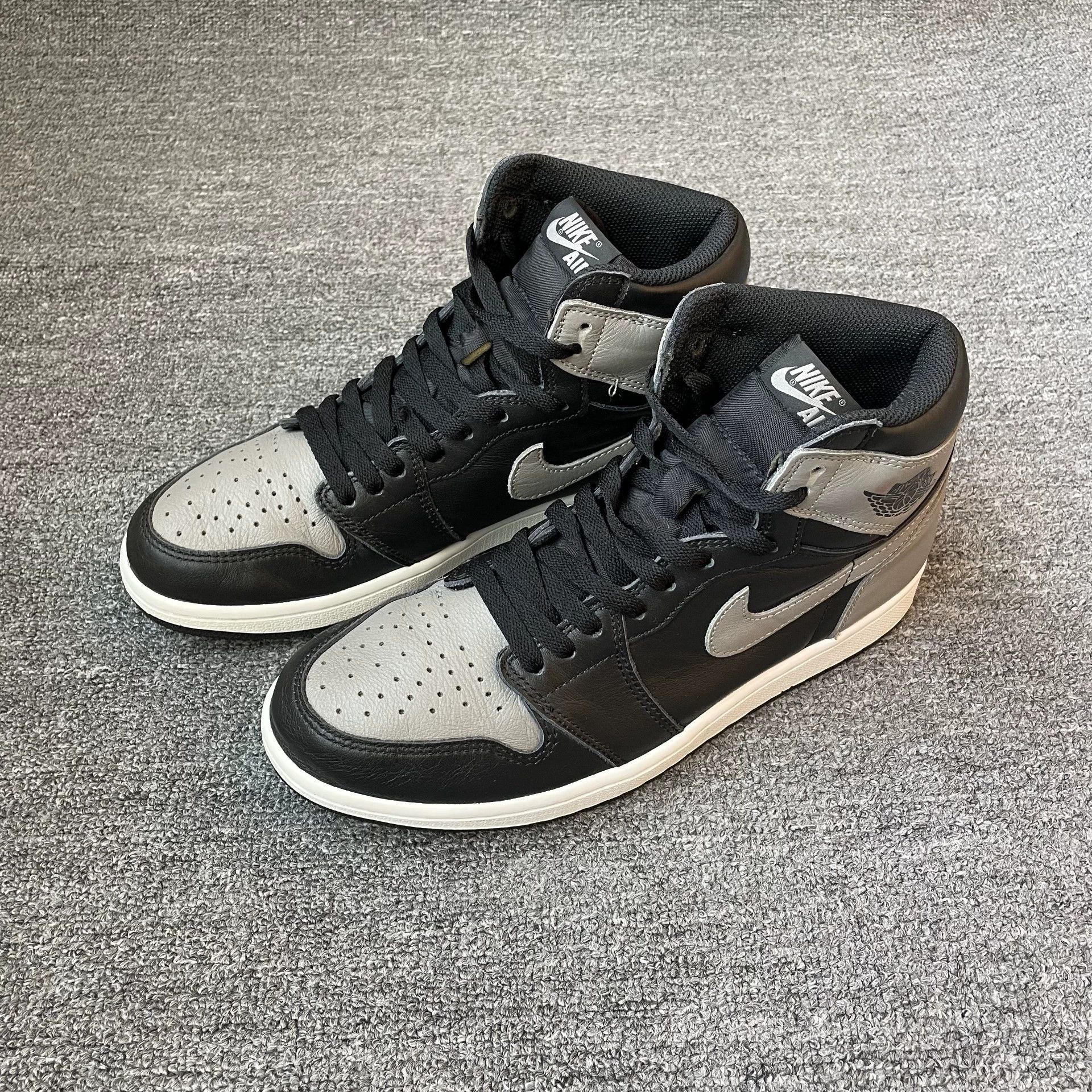 Nike Air Jordan 1 High Shadow Black/Gray 99 New No Box 42.5 Size US 9.5 / EU 42-43 - 1 Thumbnail
