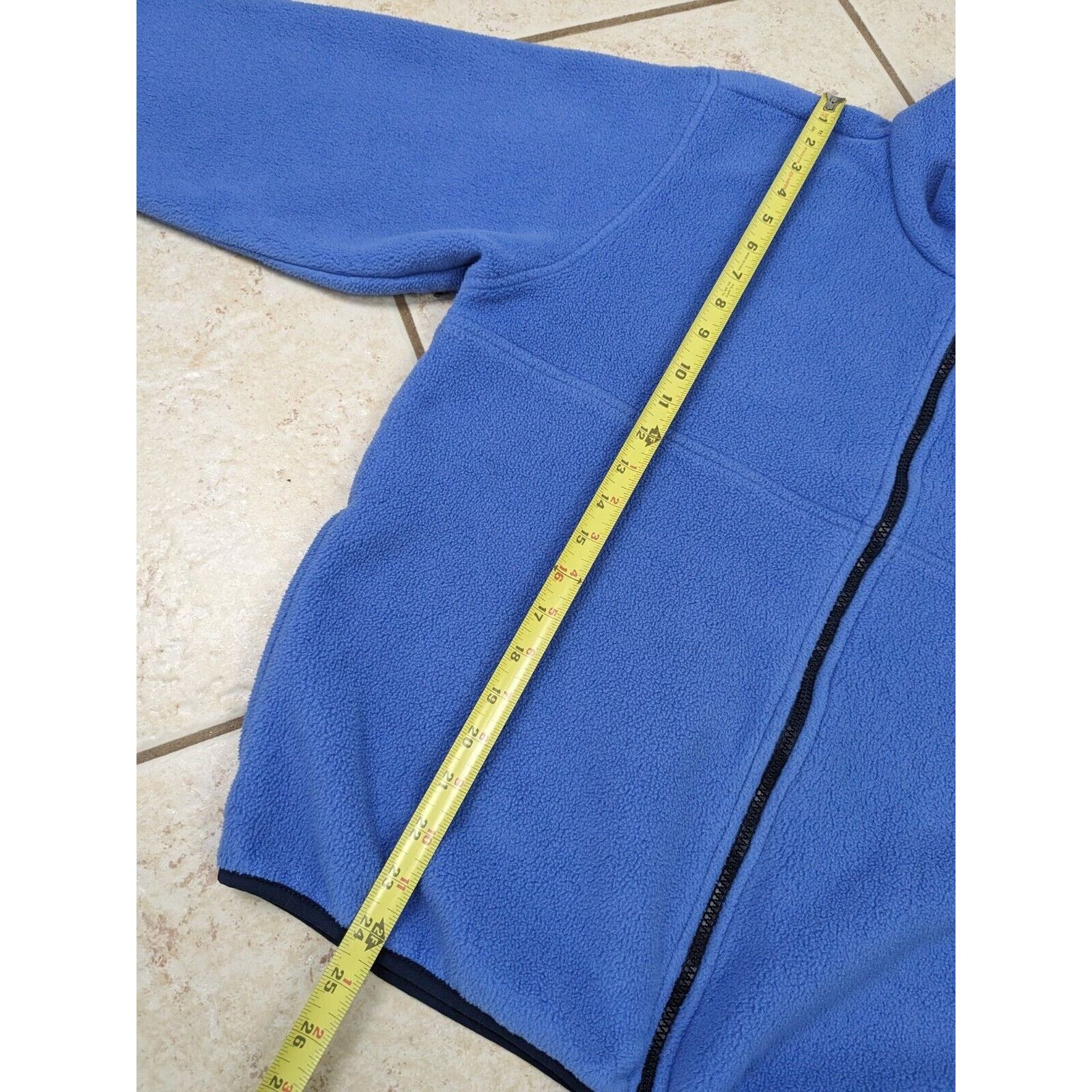 L.L. Bean Vtg LL Bean Jacket Light Blue Lavender Fleece Zip Polartec Size L / US 10 / IT 46 - 10 Thumbnail
