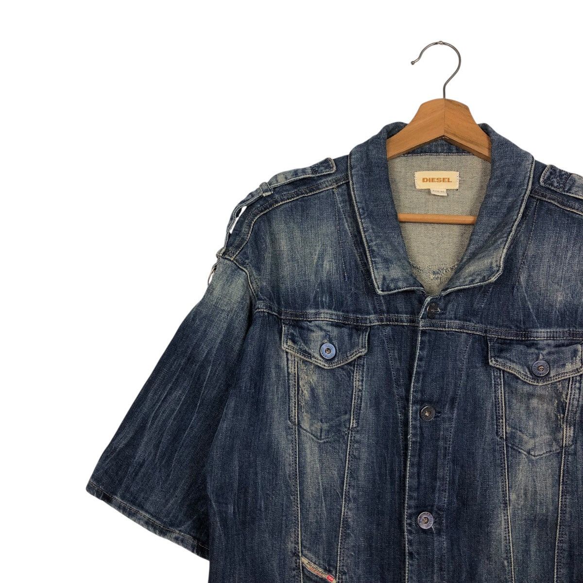 Diesel Diesel Long Sleeve Denim Coat (Short Sleeve) Vintage Wash XS Size US XS / EU 42 / 0 - 9 Thumbnail