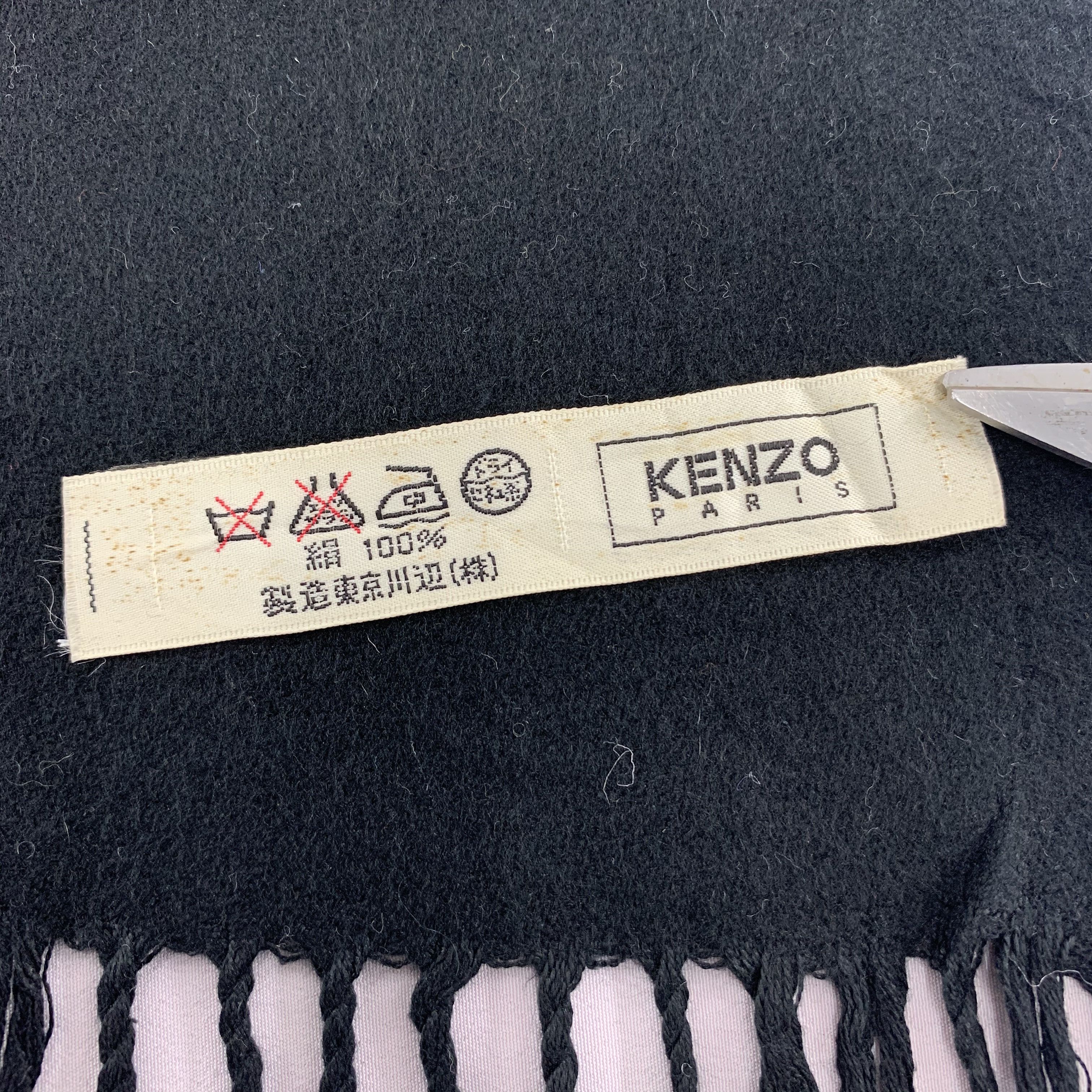 Kenzo Kenzo Scarf Wool Muffler Neck Wrap BL4262 Size ONE SIZE - 5 Thumbnail