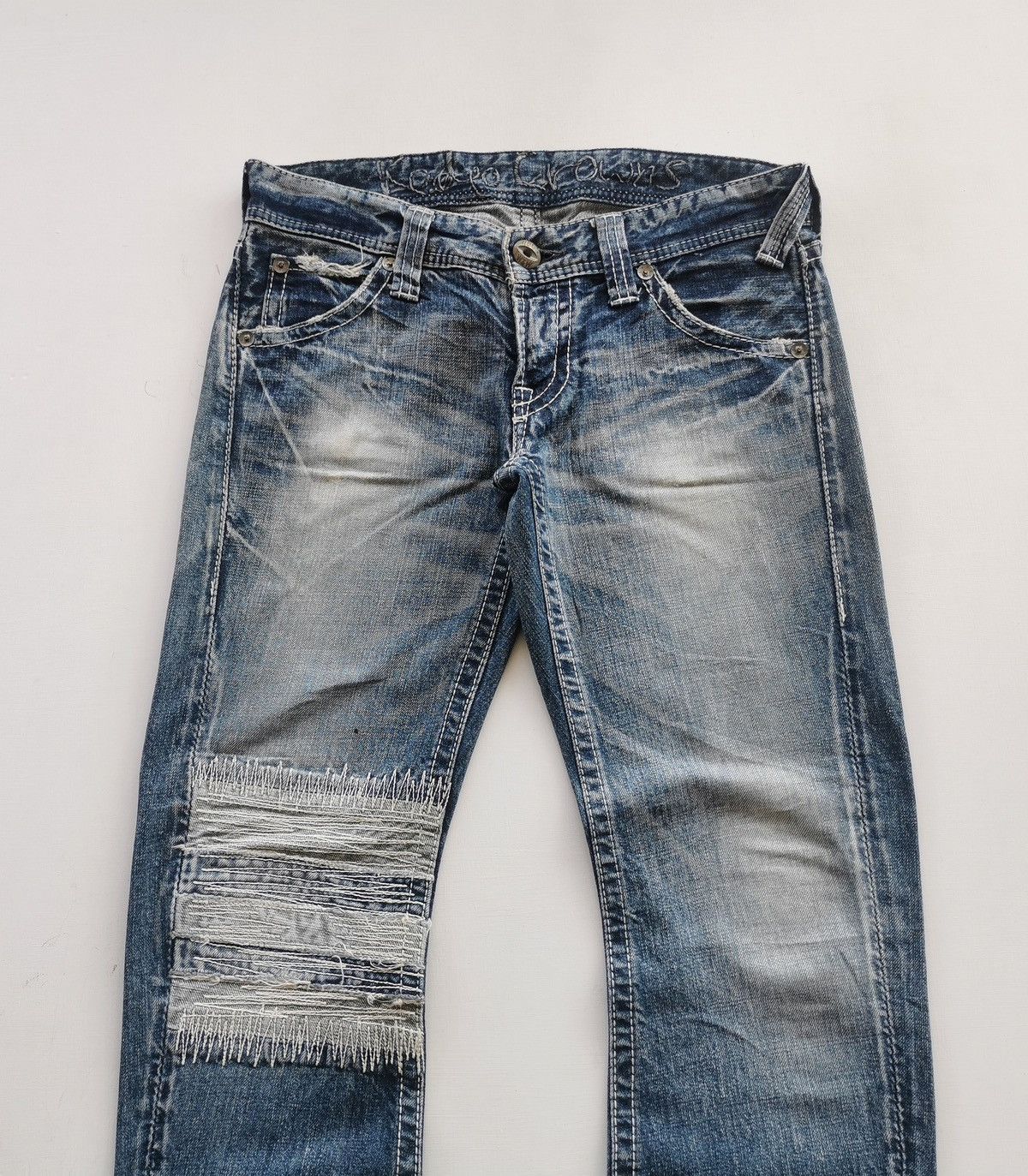 Japanese Brand Rodeo Crowns Japan Zig Zag Patch Jeans Size US 30 / EU 46 - 1 Thumbnail