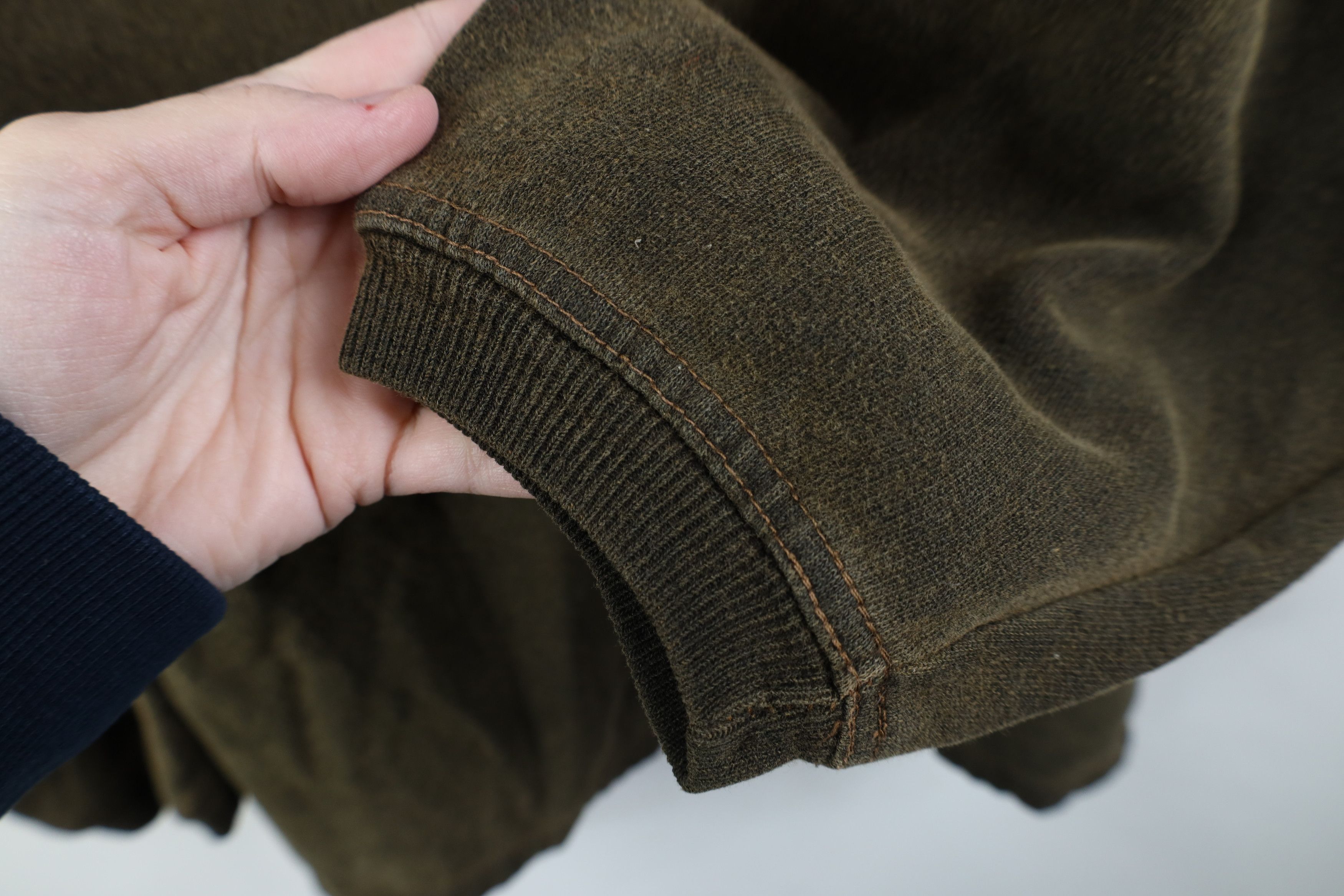 Vintage Vintage 90s Streetwear Stonewash Layered Henley Sweatshirt Size L / US 10 / IT 46 - 4 Thumbnail