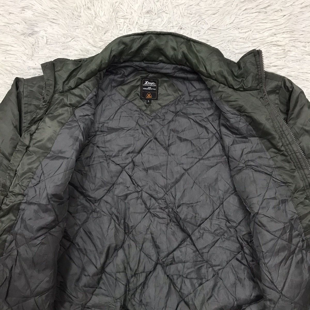 Japanese Brand Xebec Urban Utility Wear & Gear Quilted Lined Bomber Jacket Size US XL / EU 56 / 4 - 10 Thumbnail