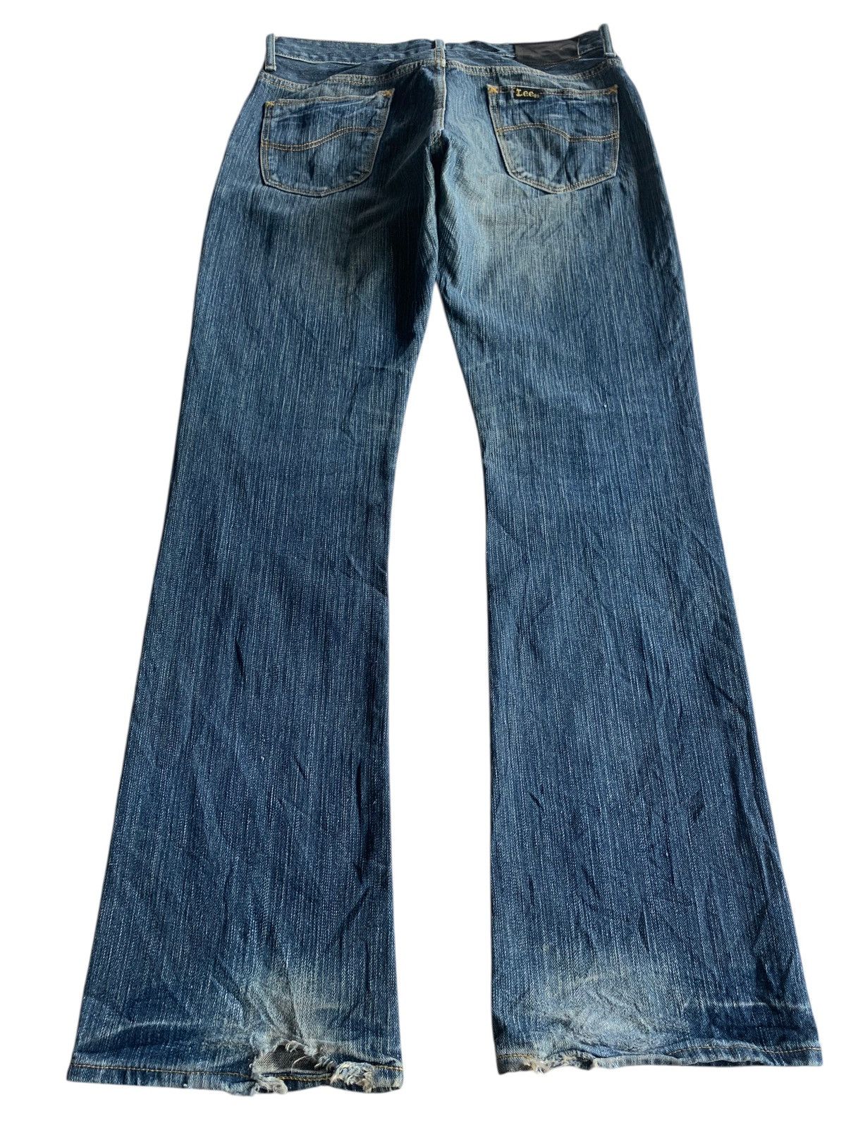 Lee FLARE LEE RIDERS RUSTY JAPANESE PUNK STYLE DISTRESSED DENIM Size US 31 - 4 Thumbnail