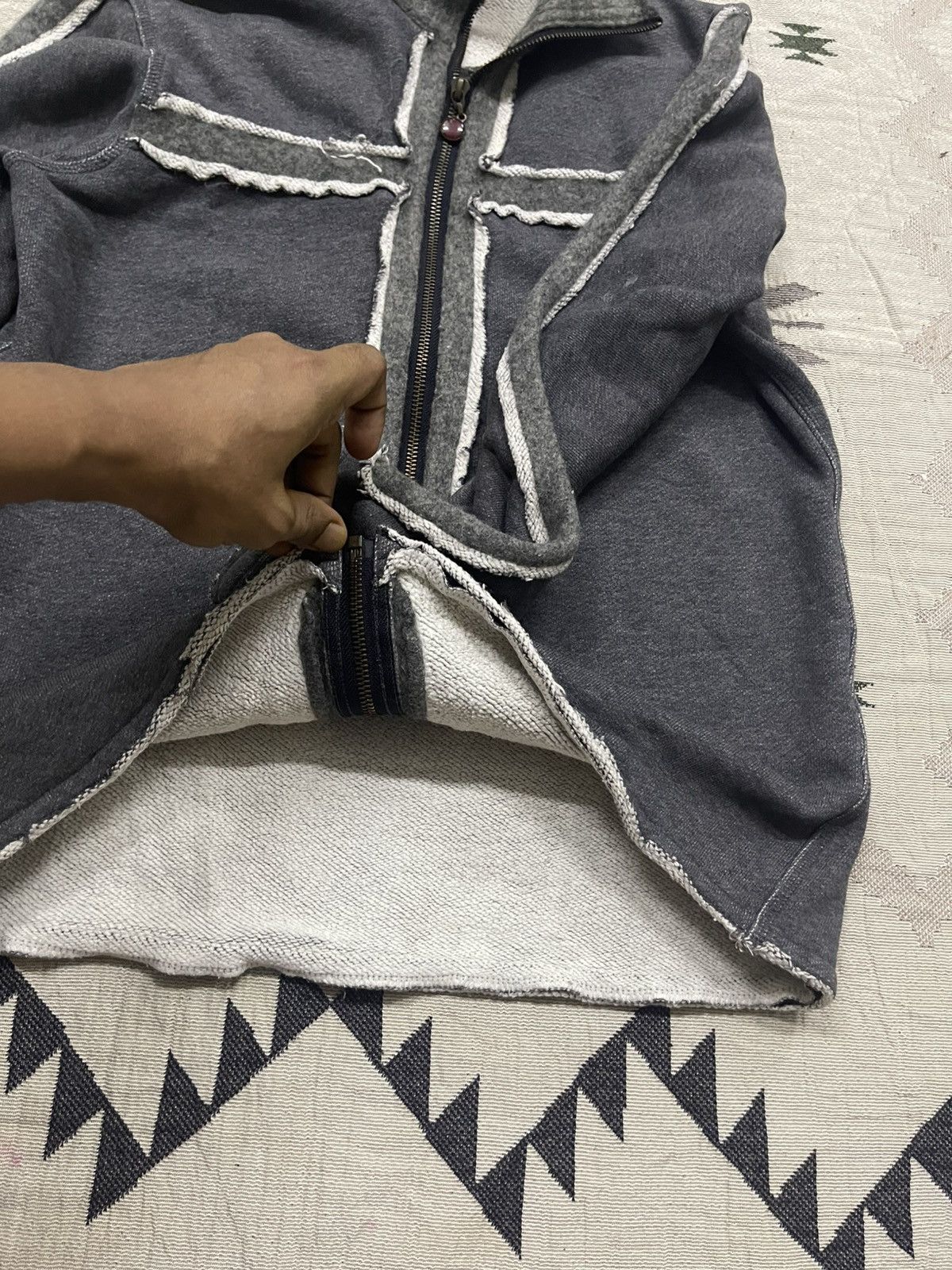 Levi's 2000s LEVIS RED TAB COTTON ,WOOL CROSS ZIPPER SWEATER Size US M / EU 48-50 / 2 - 7 Thumbnail
