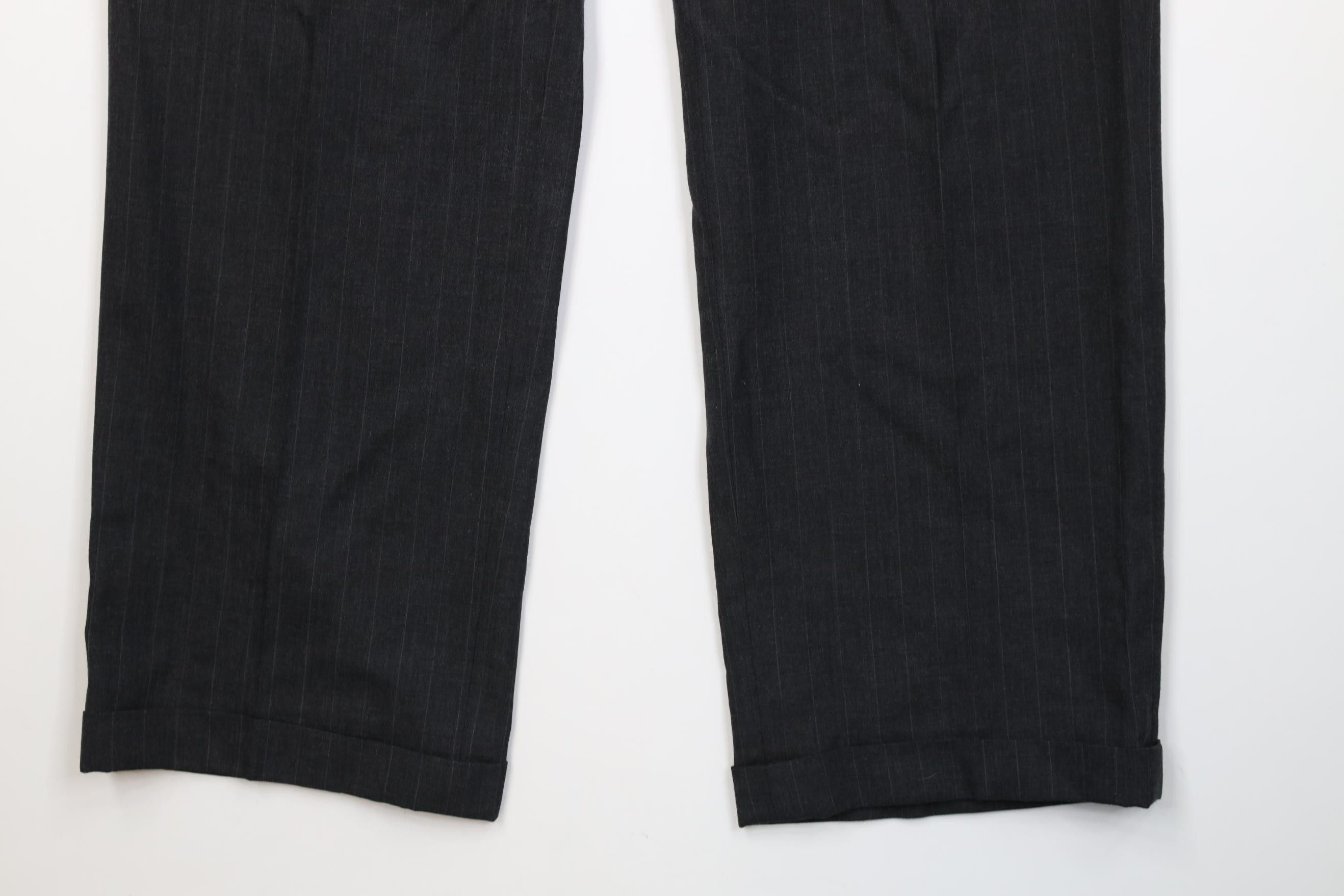 Vintage Vintage 70s Streetwear Pinstriped Wide Leg Chino Pants USA Size US 36 / EU 52 - 4 Thumbnail
