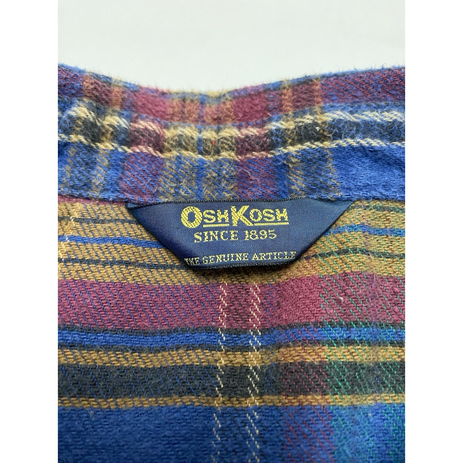 Oshkosh Vtg Oshkosh Mens Size XXL Plaid Flannel Button Long Sleeve Size US XXL / EU 58 / 5 - 3 Thumbnail