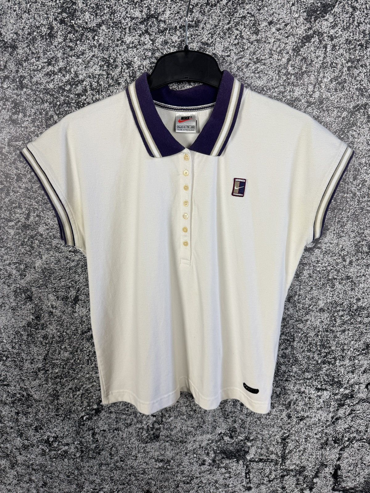 Nike Women’s Vintage Nike Dri Fit Court Tennis Polo Shirt Rare Xl Size XL / US 12-14 / IT 48-50 - 1 Thumbnail