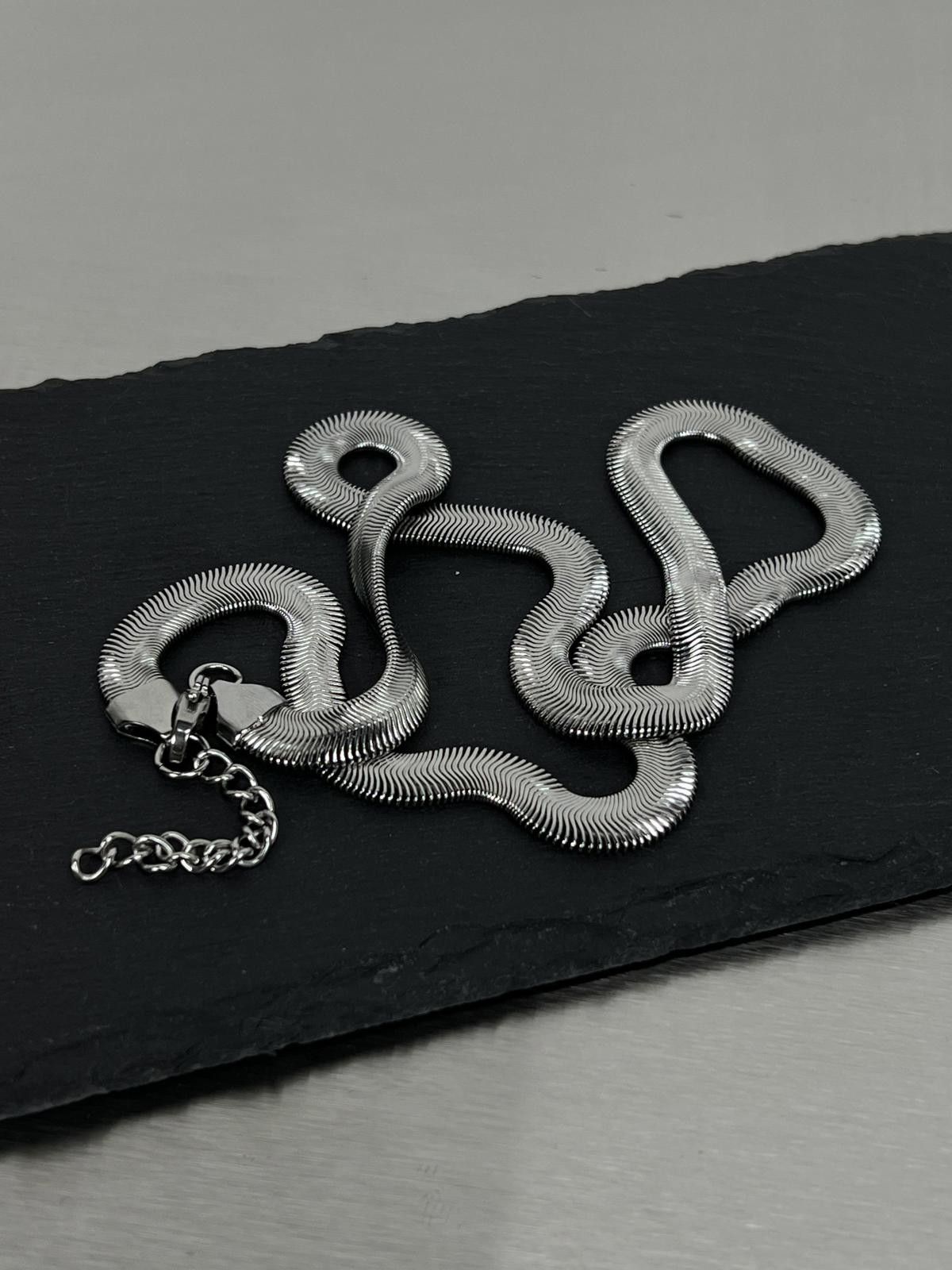 Jewelry Silver Snake Chain Necklace Size ONE SIZE - 4 Thumbnail
