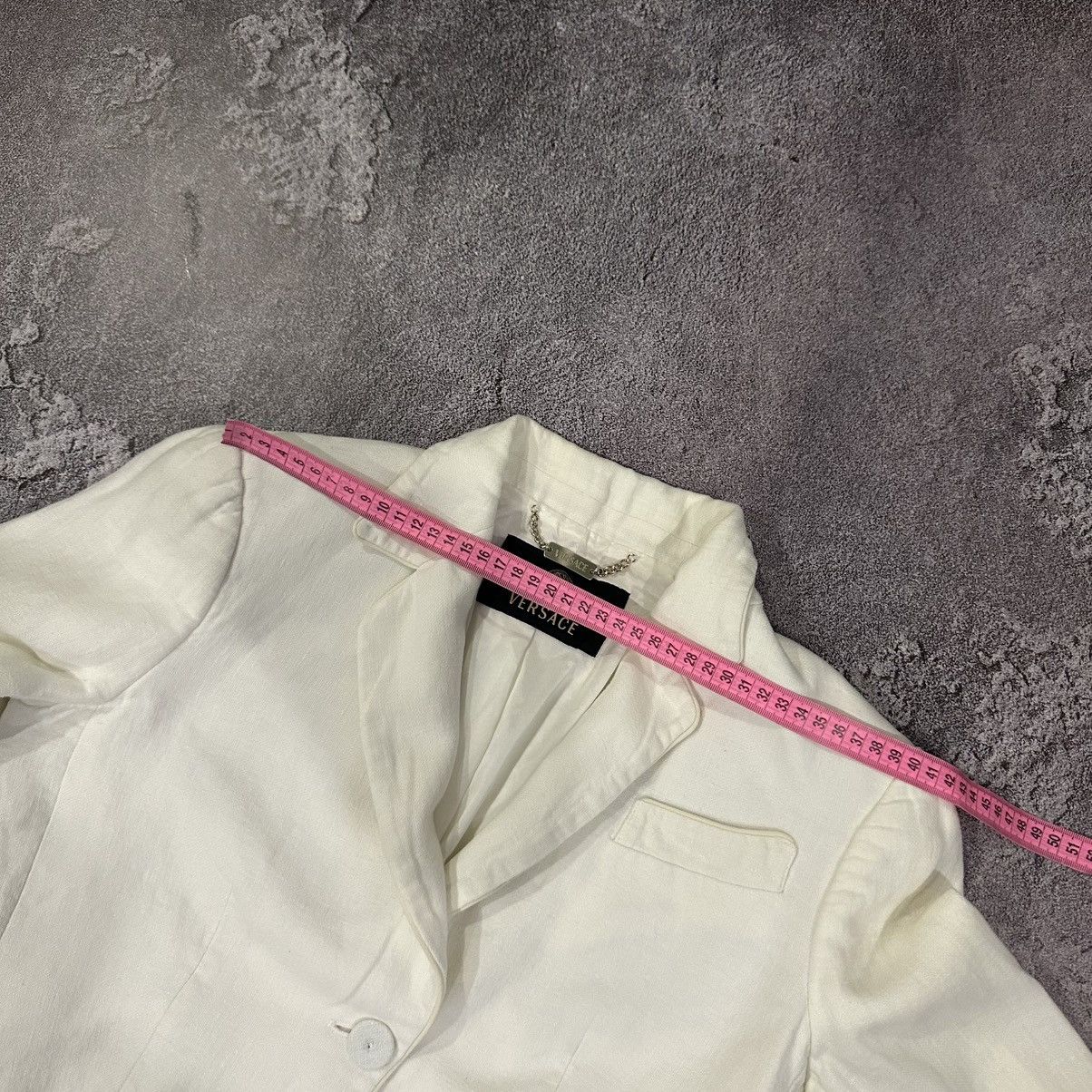 Versace Gianni Versace Women’s White Linen Blazer Size 42 Size M / US 6-8 / IT 42-44 - 24 Thumbnail