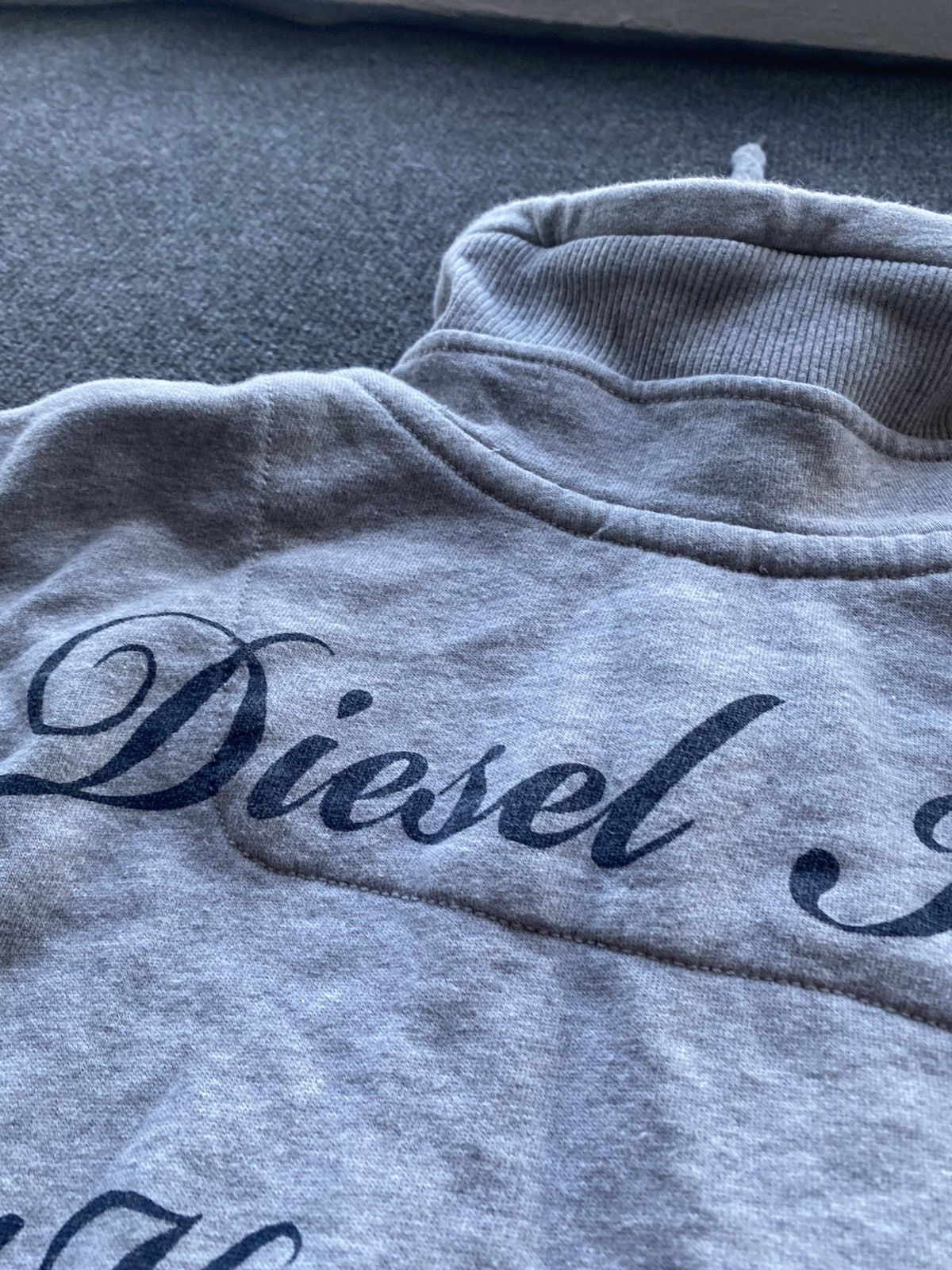 Diesel 🔥Opium Punk diesel gray zip up sweatshirt big logo mens y2k Size US XL / EU 56 / 4 - 18 Thumbnail