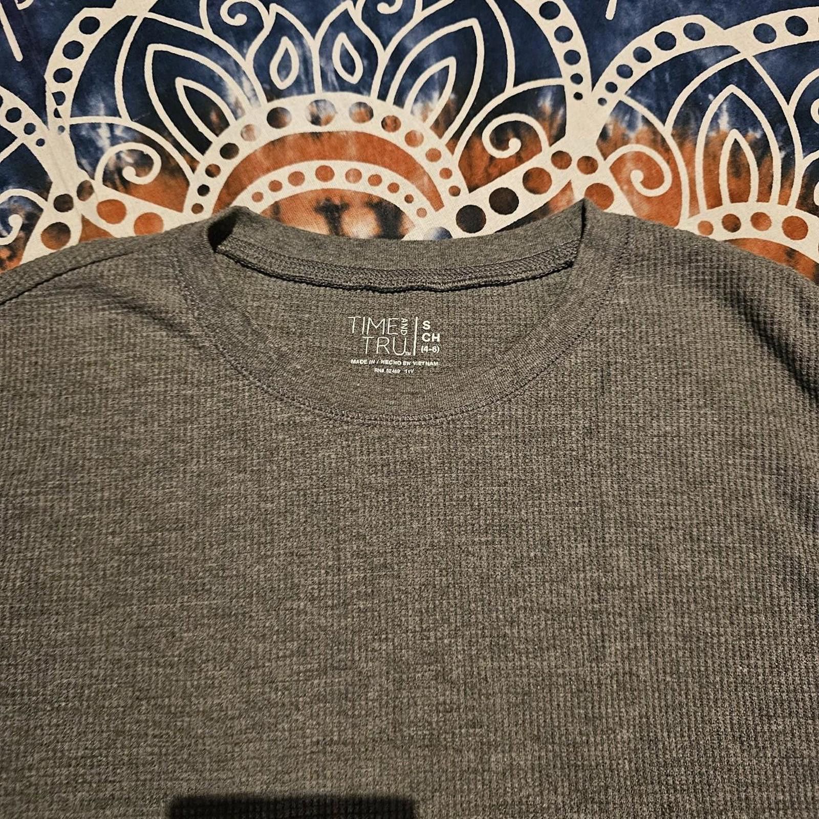 Designer Time and Tru Women's Grey Cropped Shirt Size S / US 4 / IT 40 - 6 Thumbnail