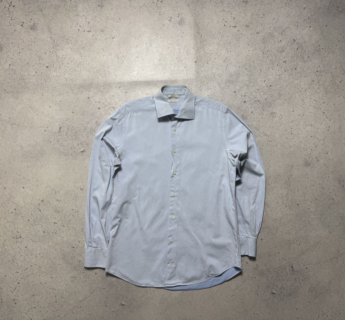 Suitsupply Suitsupply Luxury Button Up Shirt Blue Size US M / EU 48-50 / 2 - 1 Thumbnail