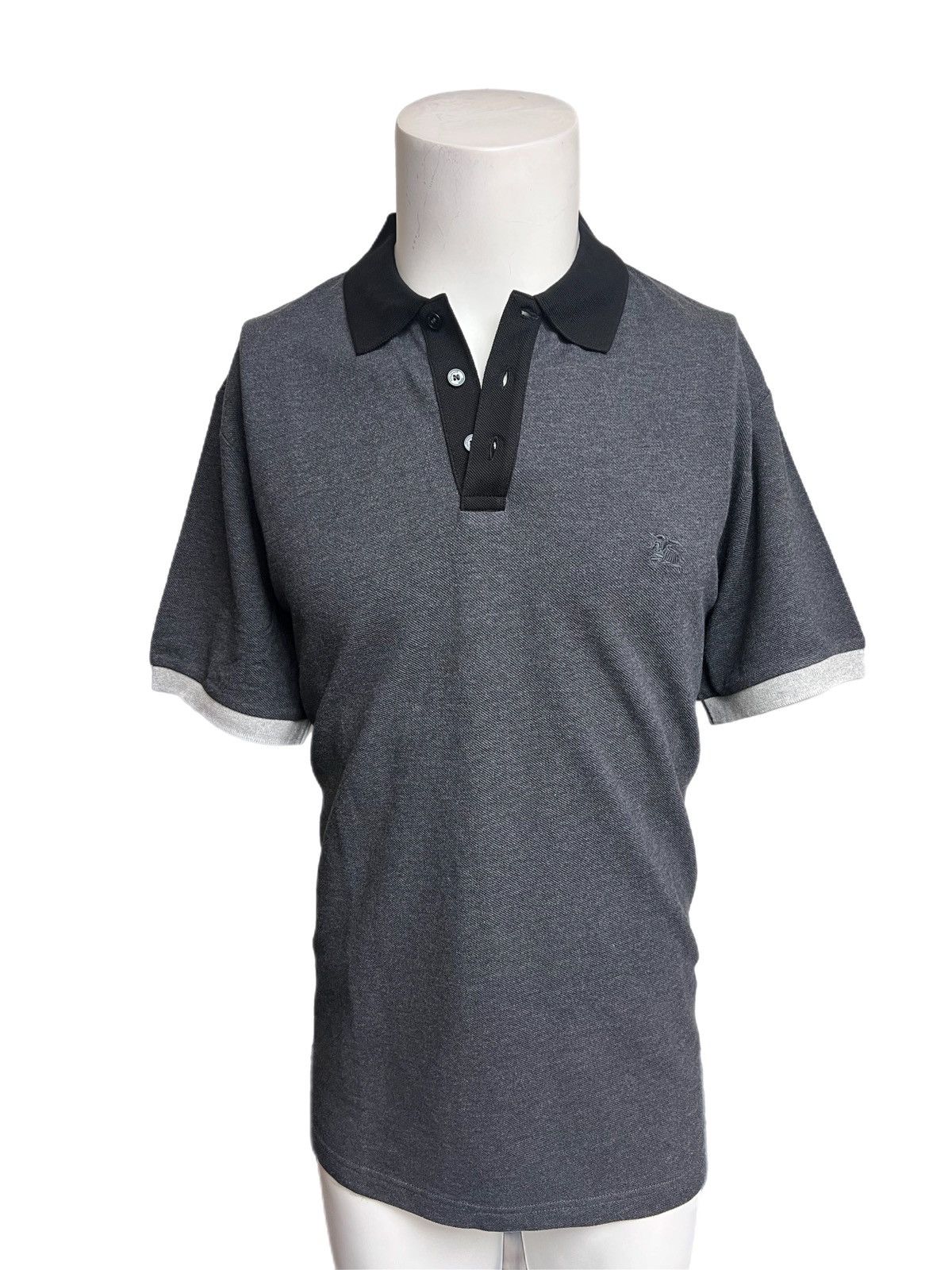 Burberry Burberry brit charcoal men’s contrast polo shirt size 2xl Size US XXL / EU 58 / 5 - 2 Thumbnail