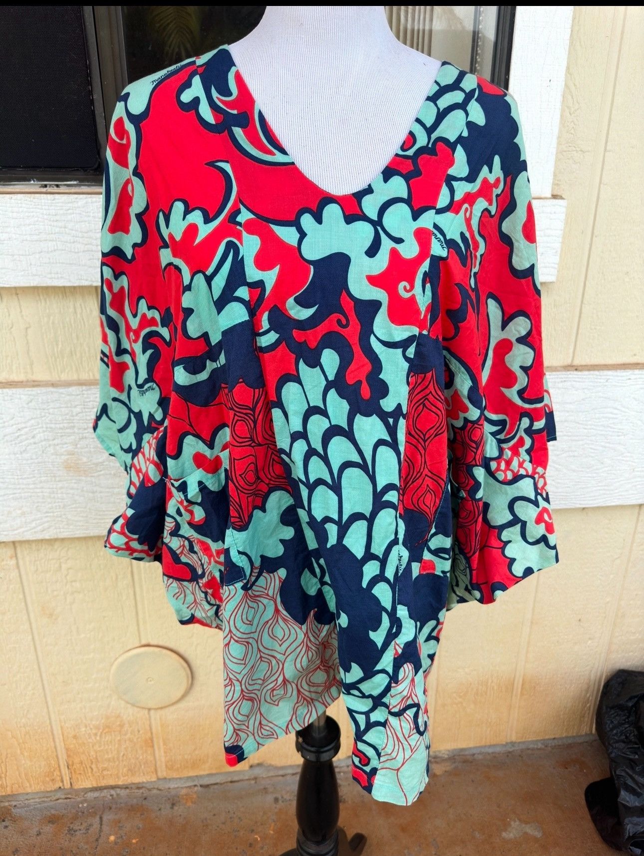 Other Manuhealii Blouse Hawaiian Print Multicolored Women's XS-S Size S / US 4 / IT 40 - 1 Thumbnail
