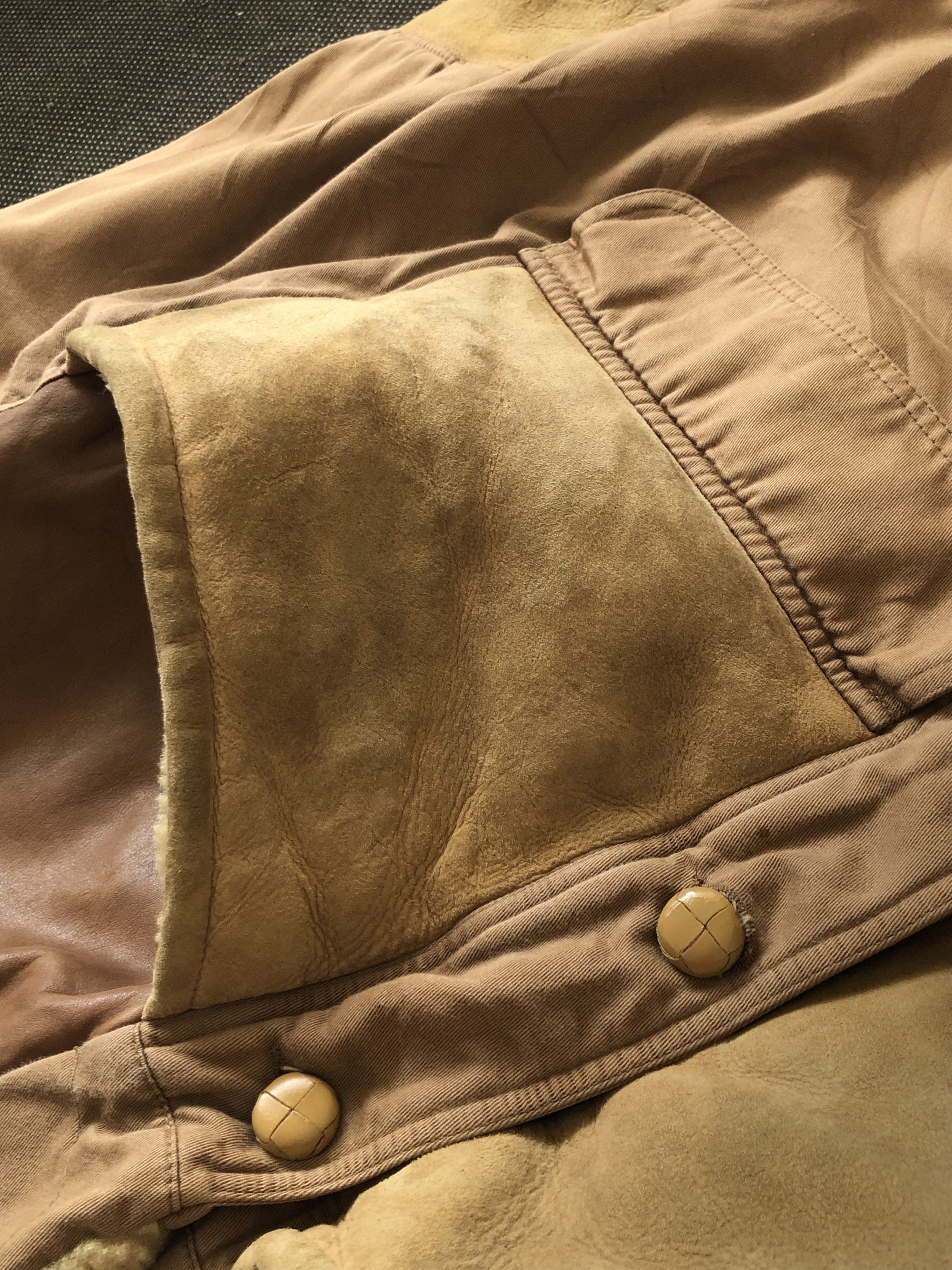 Chevignon RARE🔥VINTAGE CHEVIGNON YOKES LEATHER SHEARLING JACKET Size US XL / EU 56 / 4 - 13 Thumbnail