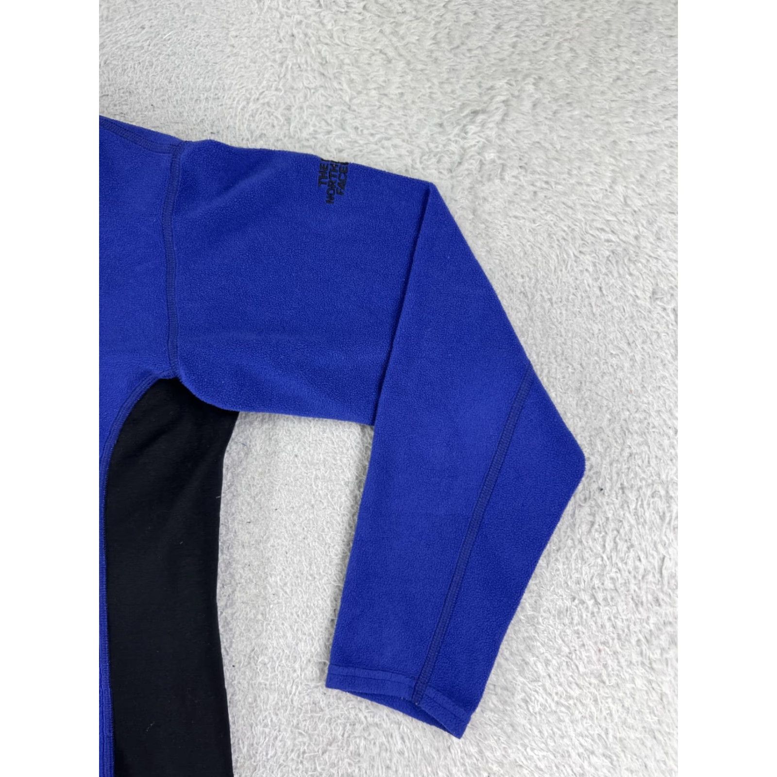 The North Face VINTAGE The North Face Sweater Women M Blue 100% Polyester Fleece Mock Neck Size M / US 6-8 / IT 42-44 - 4 Thumbnail