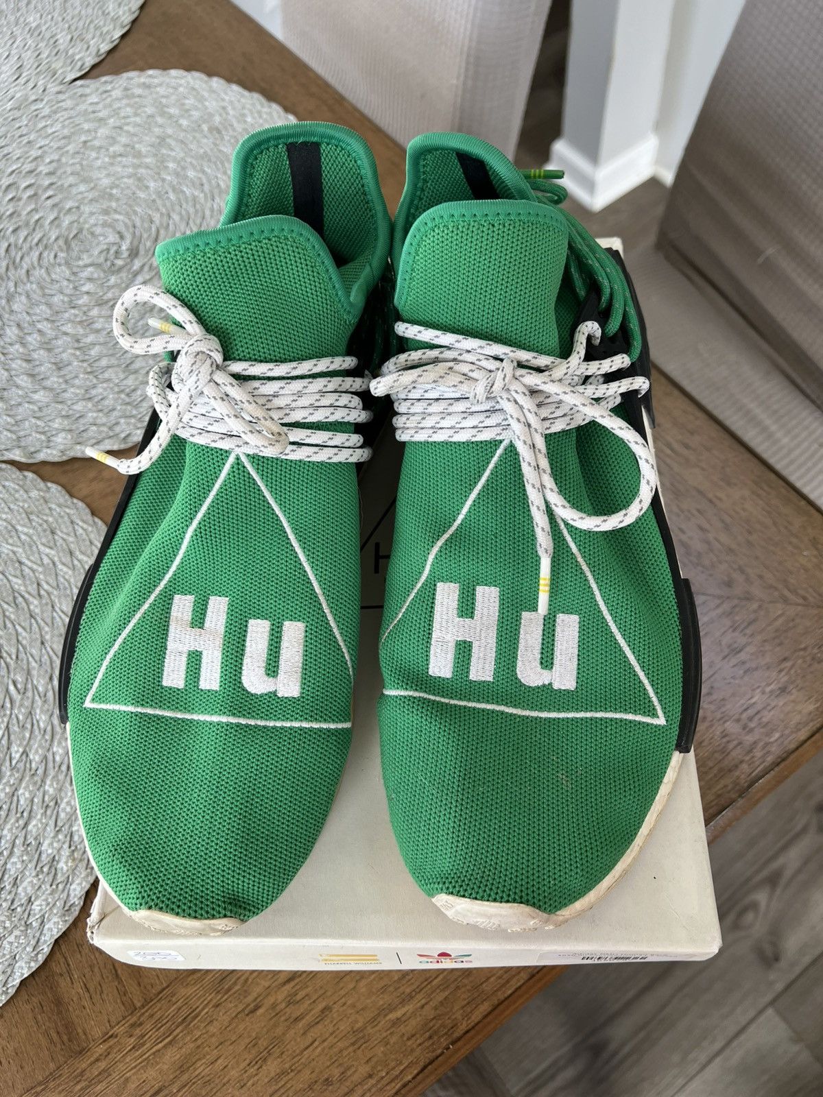 Adidas × Pharrell Pharrell x NMD Human Race Green 2016 Size US 11.5 / EU 44-45 - 4 Thumbnail