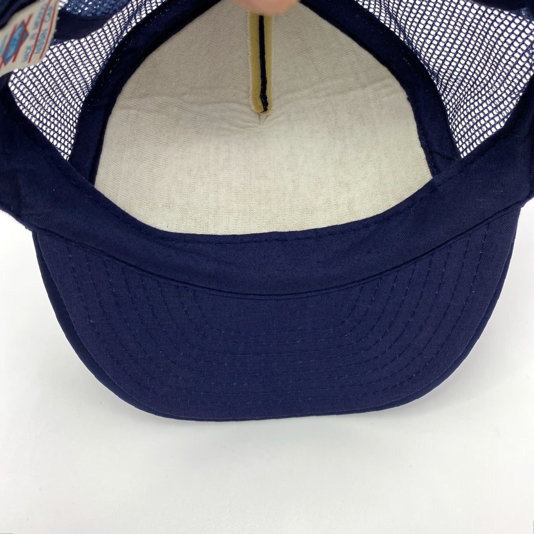 Vintage VTG 80S AVIATION CAP Hat Trucker Nissin Patch MILITARY AIRCRAFT Blue Snapback One Size Mens Cayman? Size ONE SIZE - 7 Thumbnail