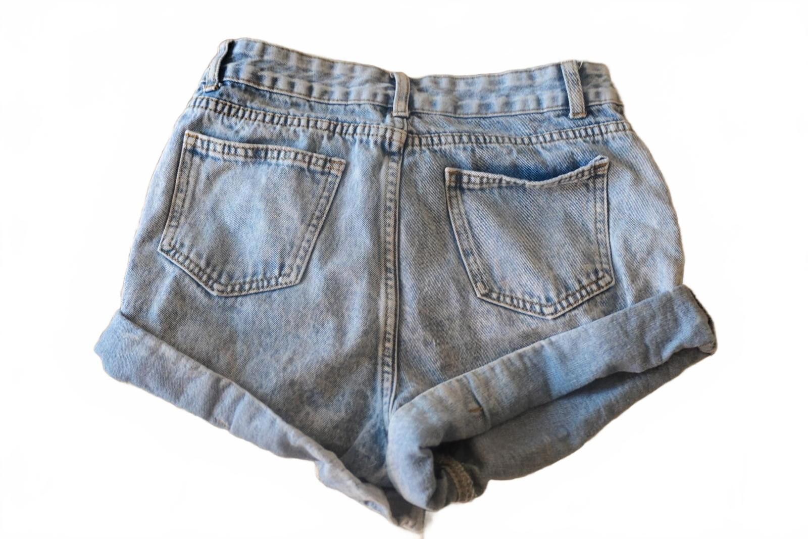 The Unbranded Brand SHEIN Classic Light Blue Denim Shorts with Rolled Hem MEDIUM Size 30" / US 8 / IT 44 - 4 Thumbnail