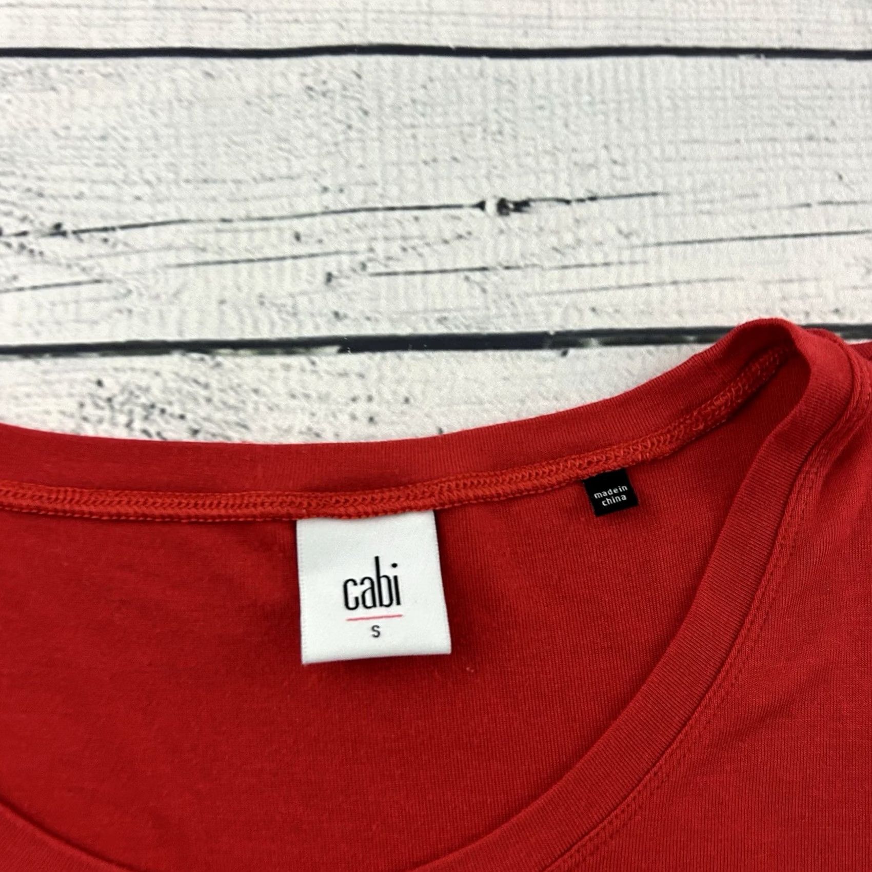 Vintage Cabi Blouse Long Sleeve Solid Casual Top Women's S Red Size S / US 4 / IT 40 - 2 Thumbnail