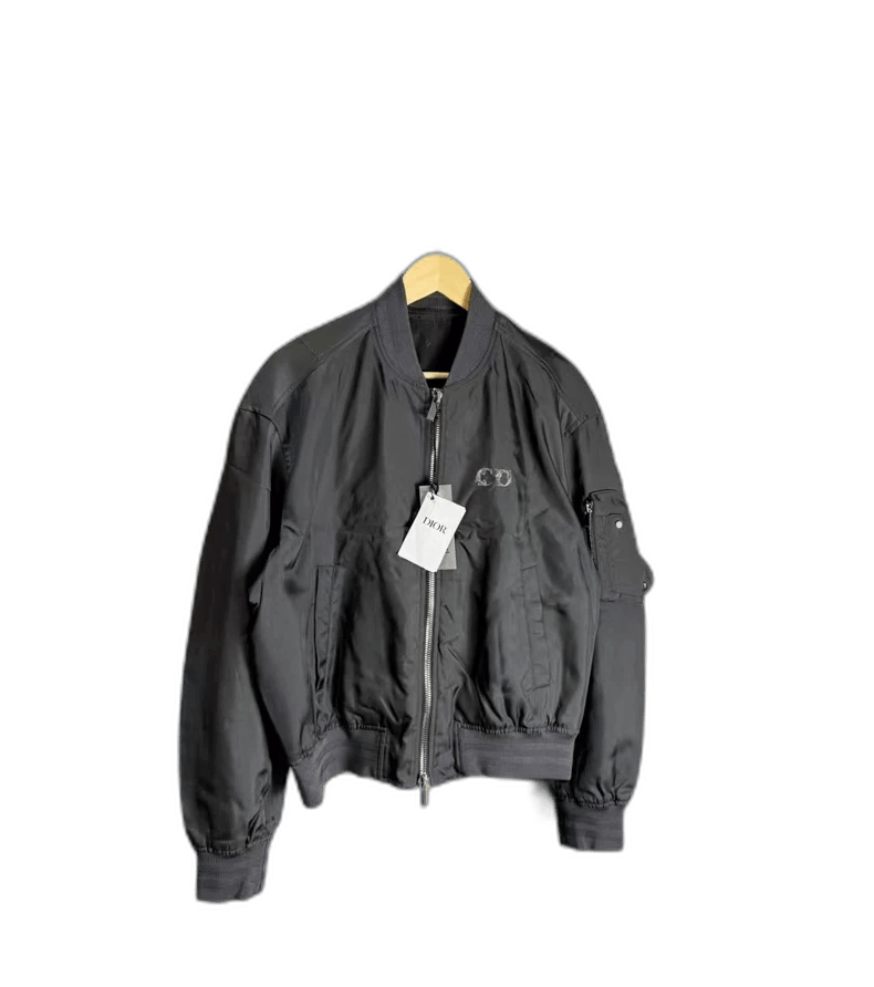 Dior Dior Black Floral Embroidered Pilot Jacket-2505 Size US L / EU 52-54 / 3 - 1 Thumbnail