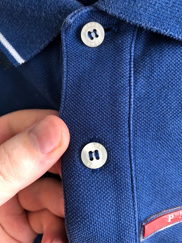 Prada Prada Men’s Polo Blue Small Size US S / EU 44-46 / 1 - 11 Thumbnail