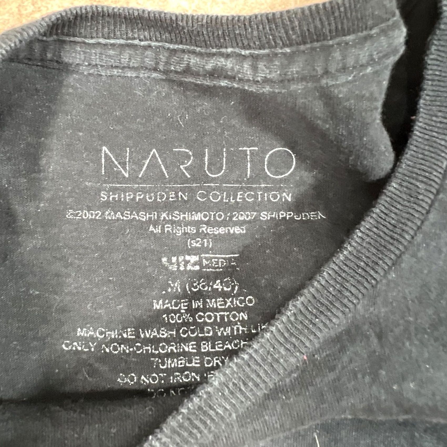 Vintage Naruto Anime Graphic Print Mens Shirt Medium Black Size US M / EU 48-50 / 2 - 3 Thumbnail