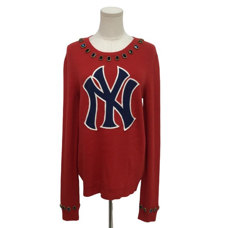 Gucci Gucci x New York Yankees Logo Jewel Knit Sweater Size S Size US S / EU 44-46 / 1 - 1 Thumbnail